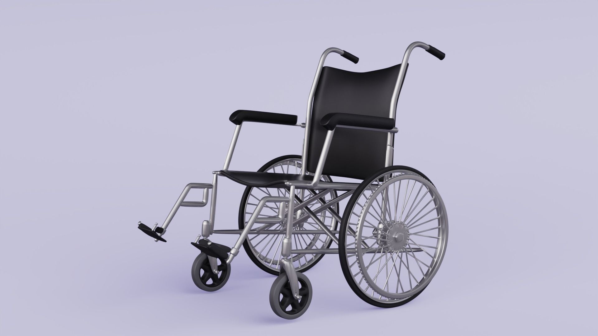 Wheel Chair Model 3D model_2