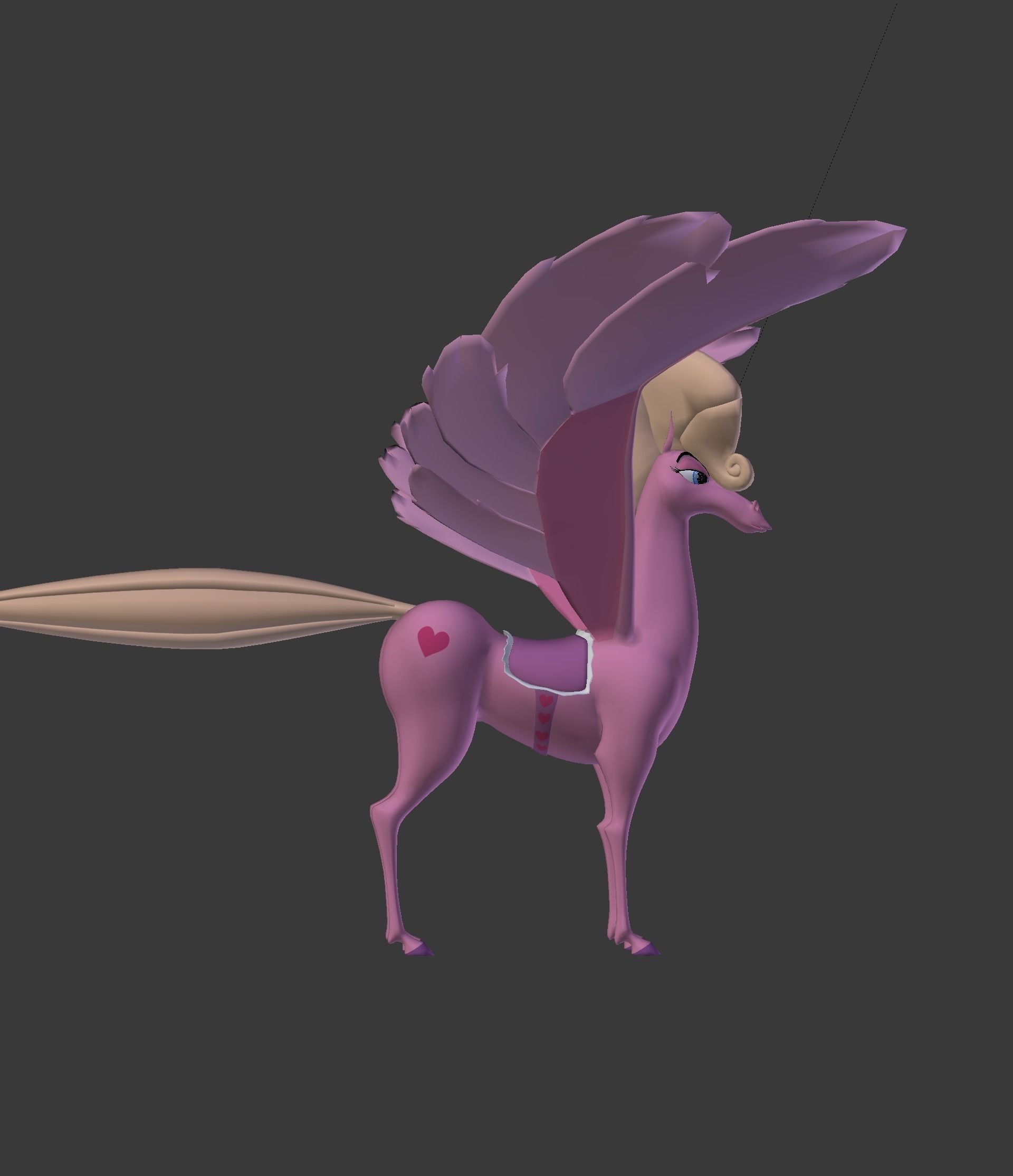 The Pink Pegasus 3D model_23