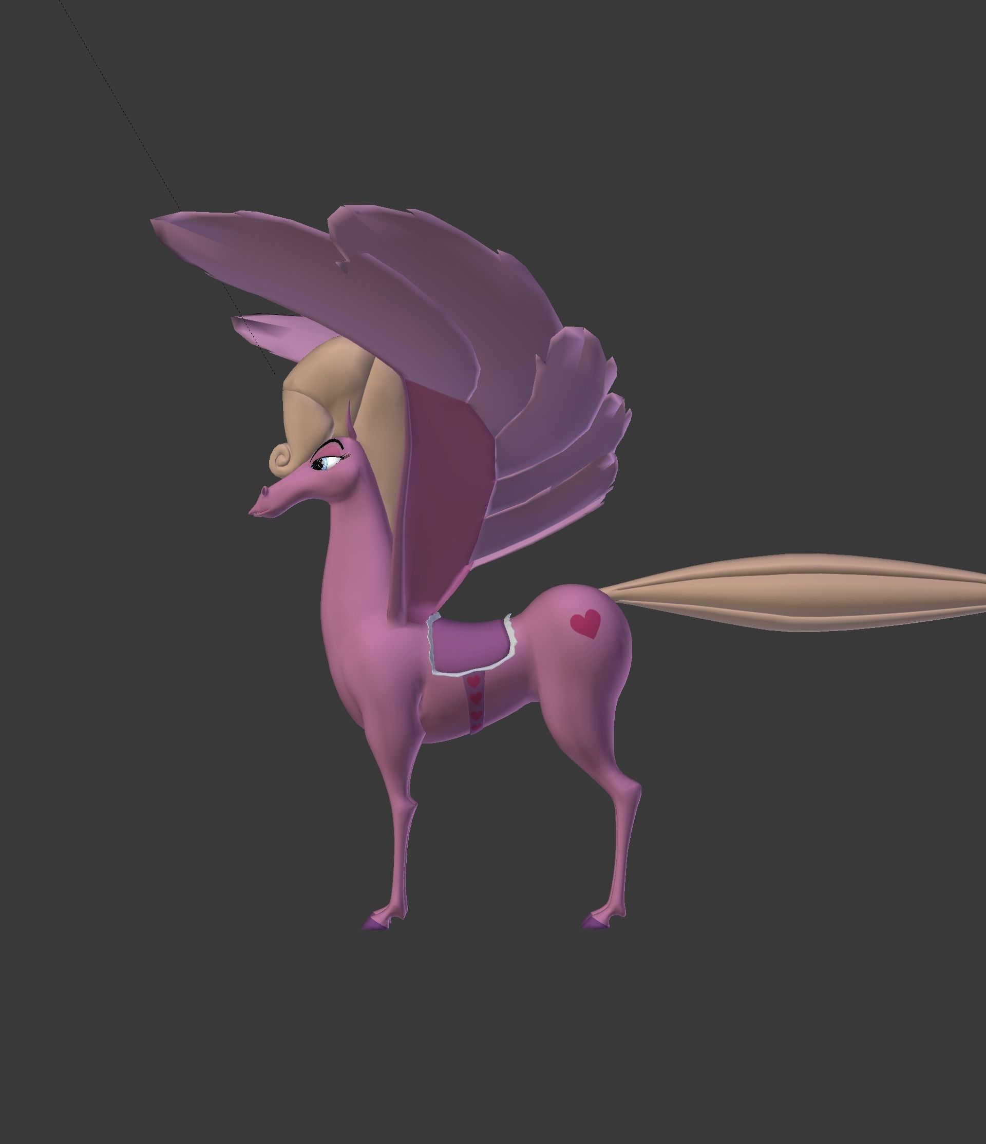 The Pink Pegasus 3D model_43