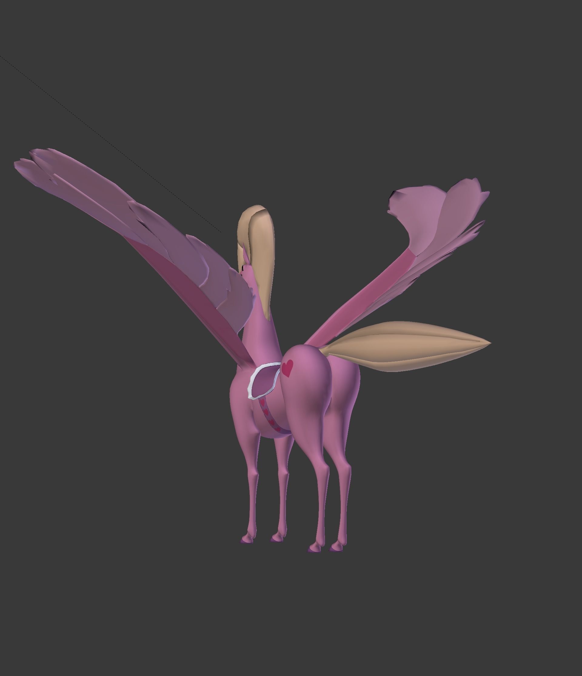 The Pink Pegasus 3D model_36