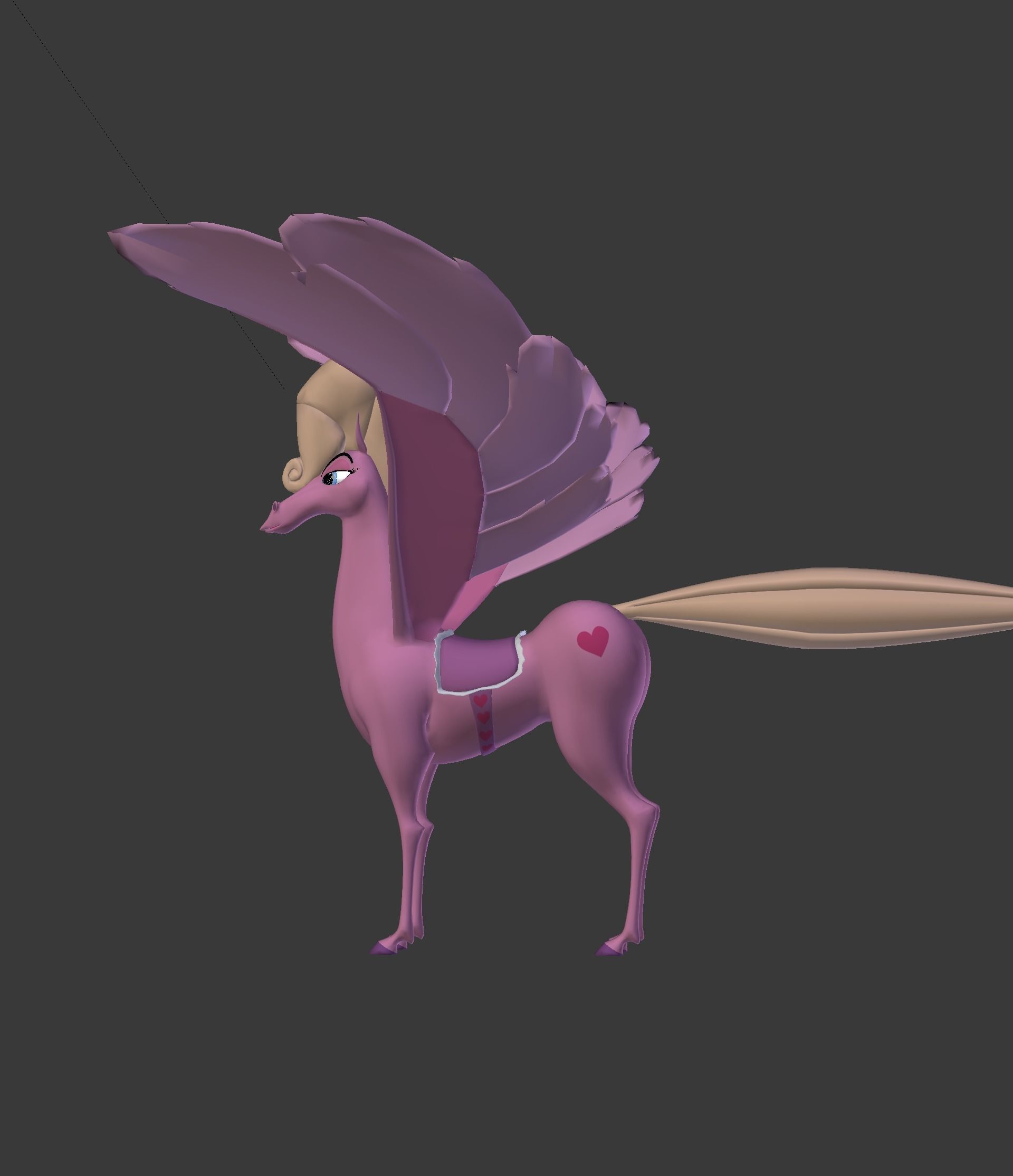 The Pink Pegasus 3D model_42