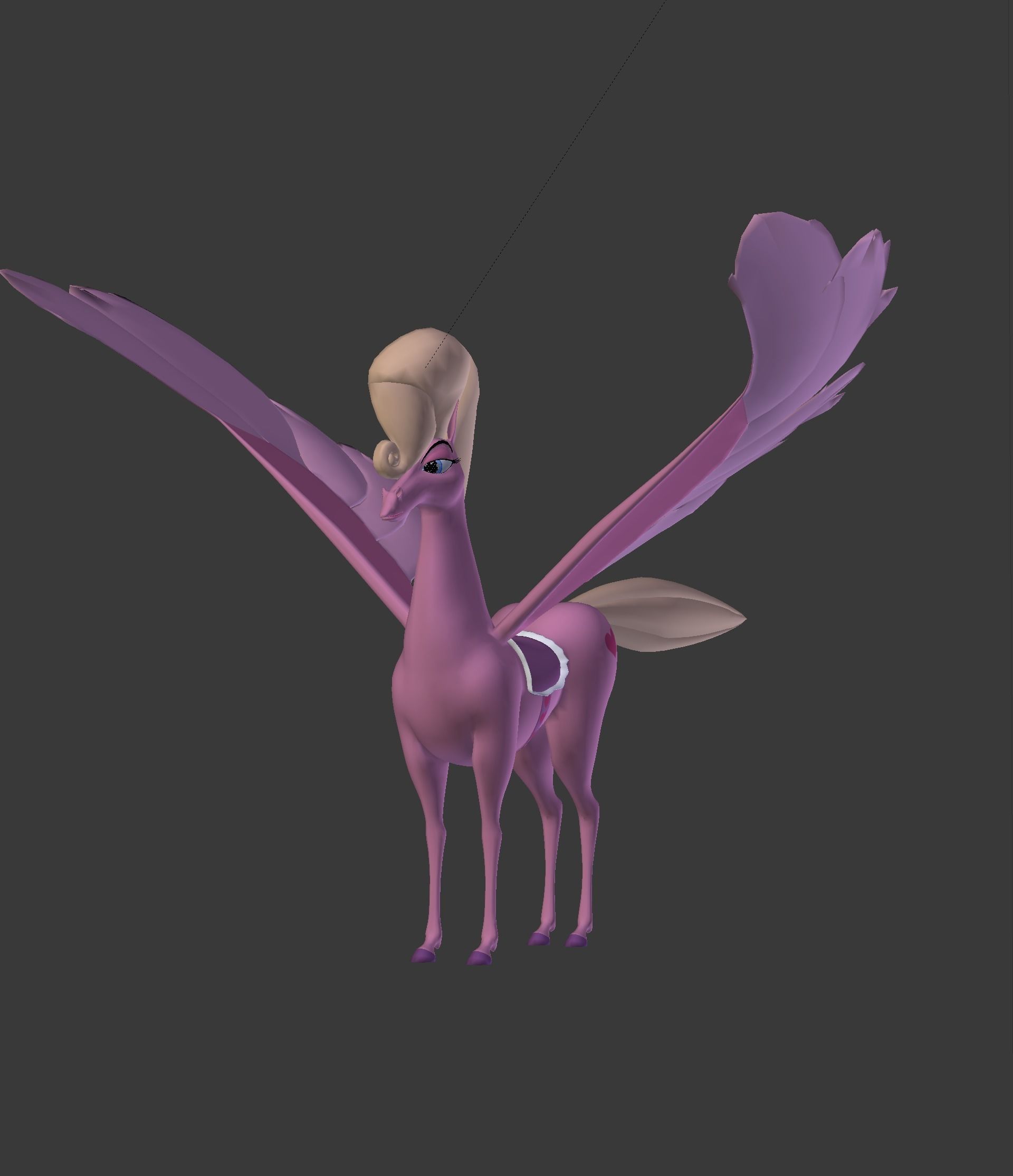 The Pink Pegasus 3D model_11