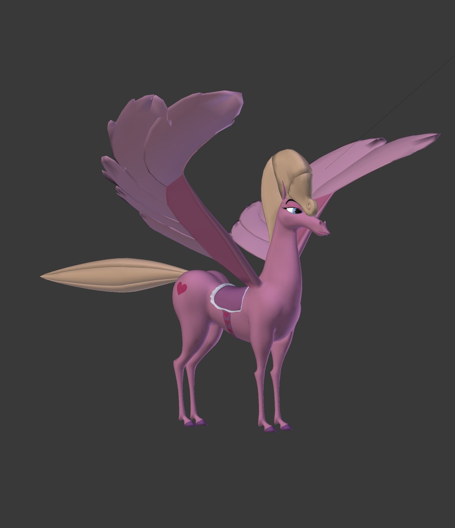The Pink Pegasus 3D model_19