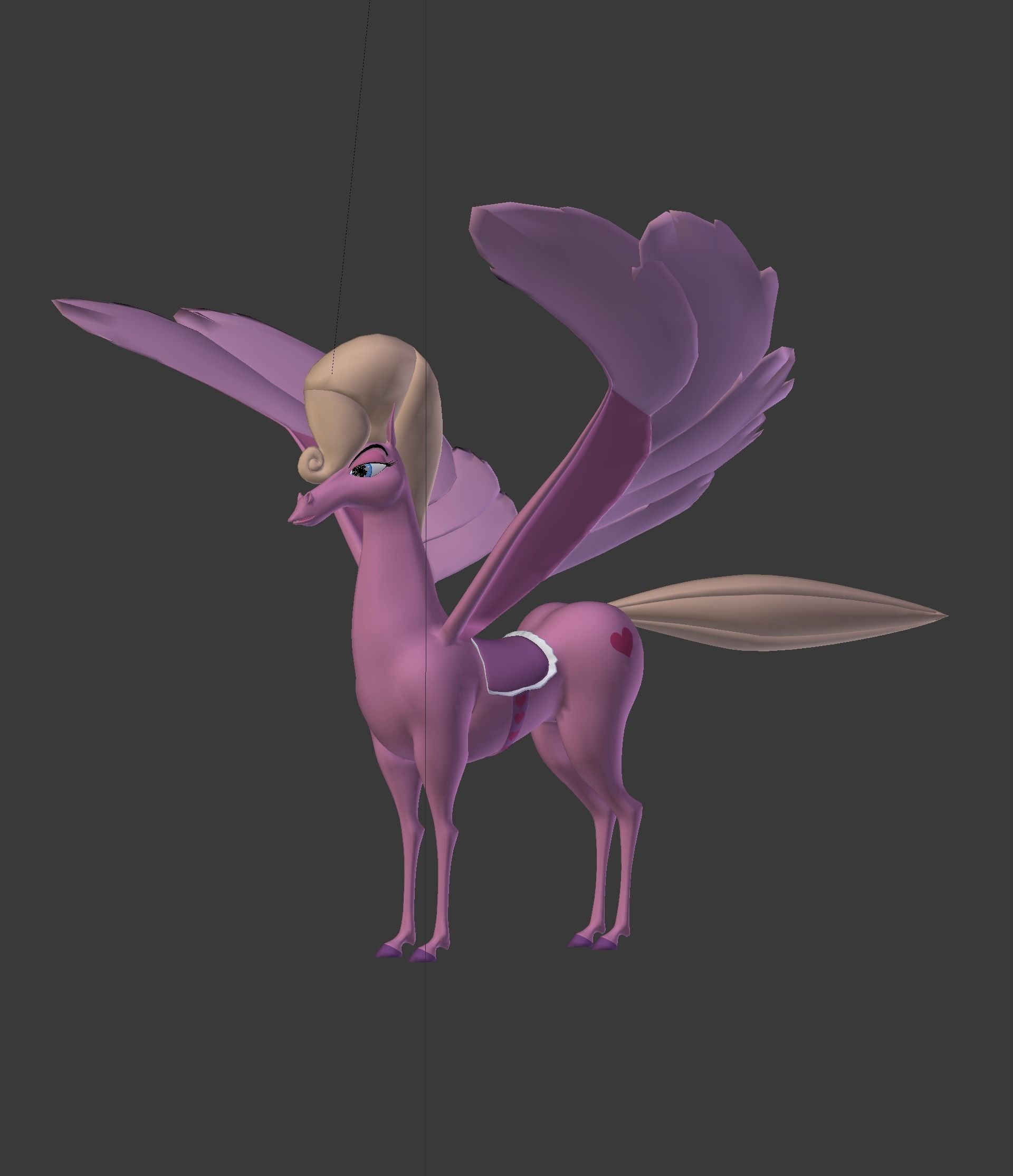 The Pink Pegasus 3D model_6