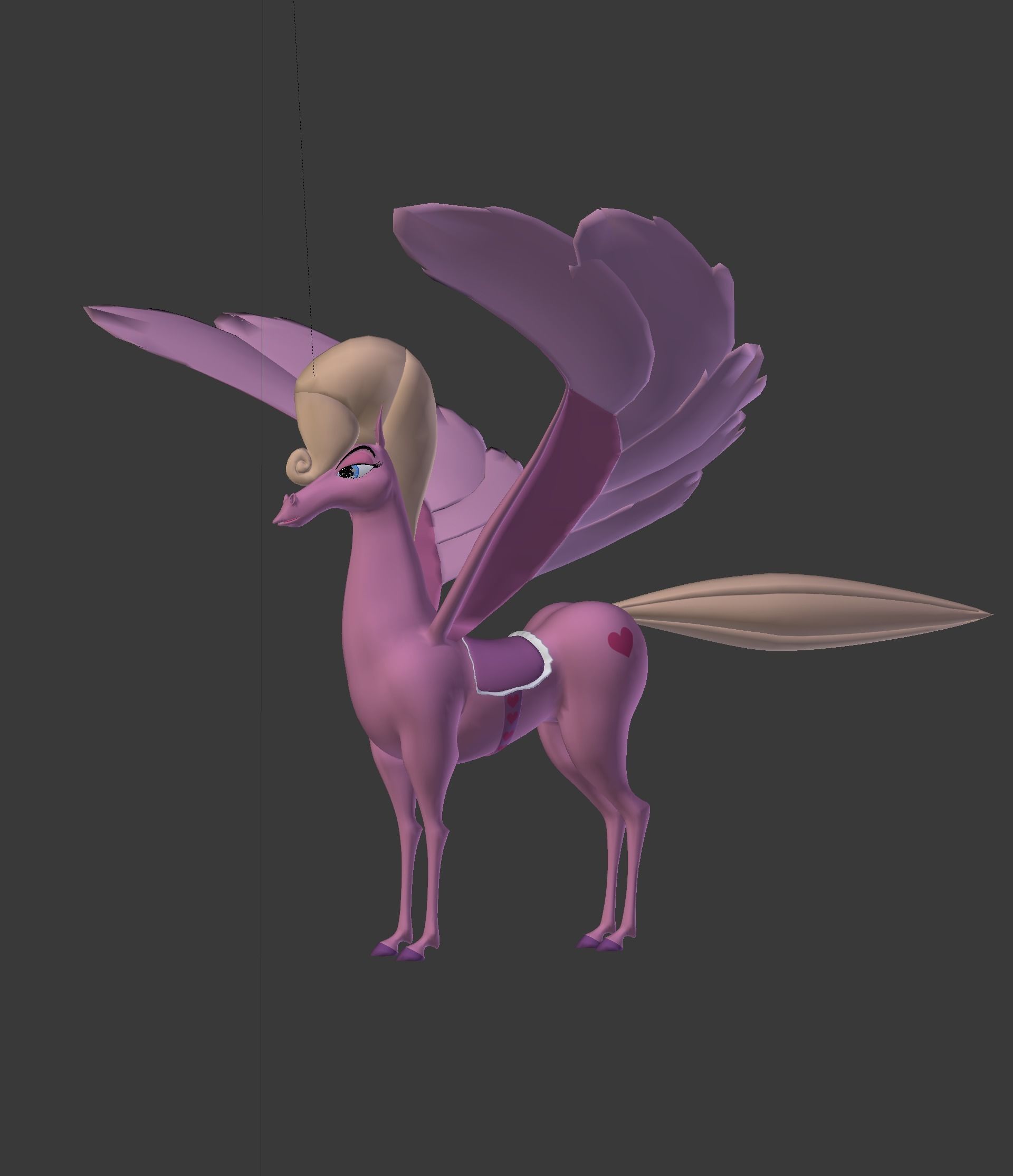 The Pink Pegasus 3D model_49