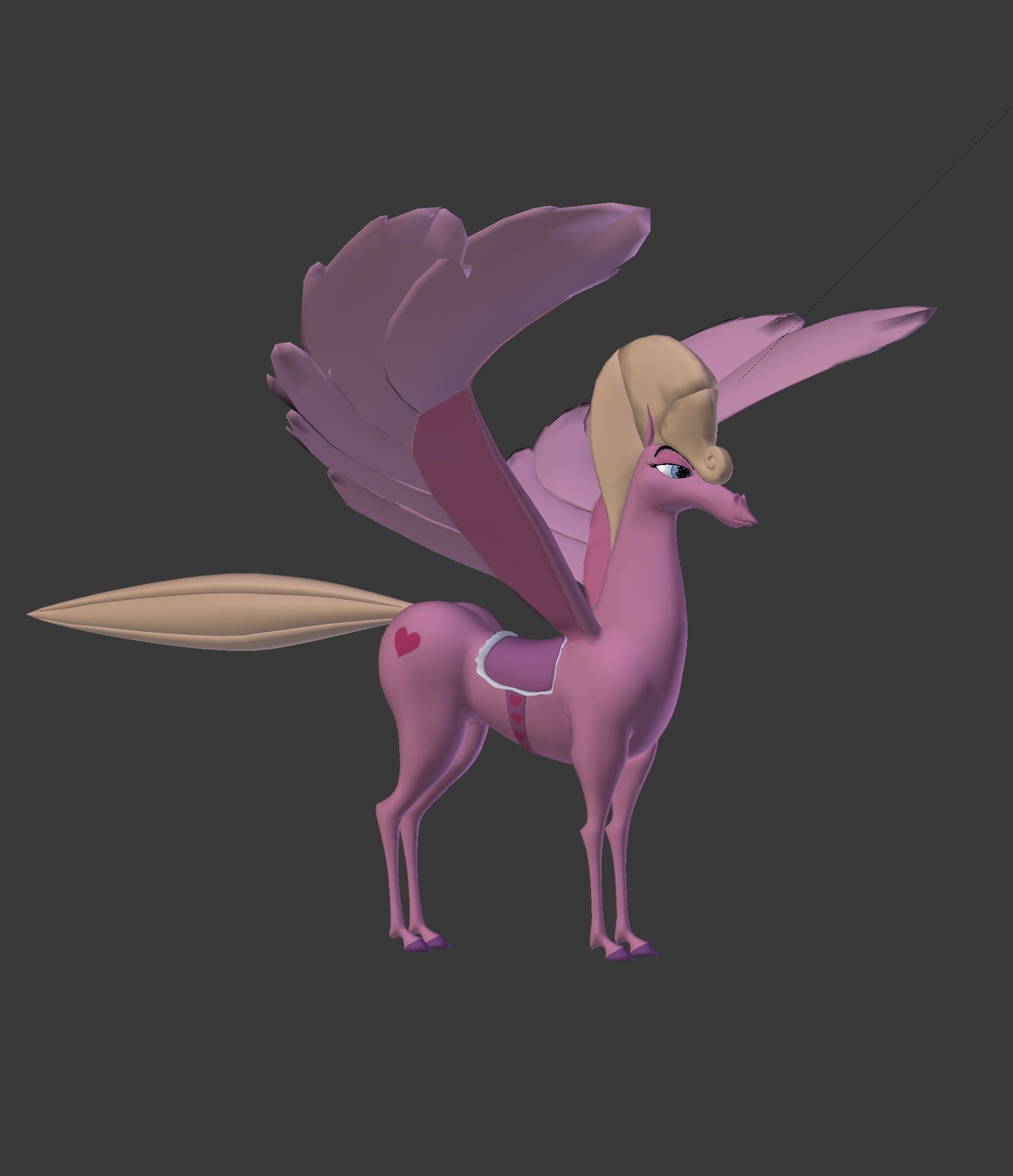 The Pink Pegasus 3D model_20