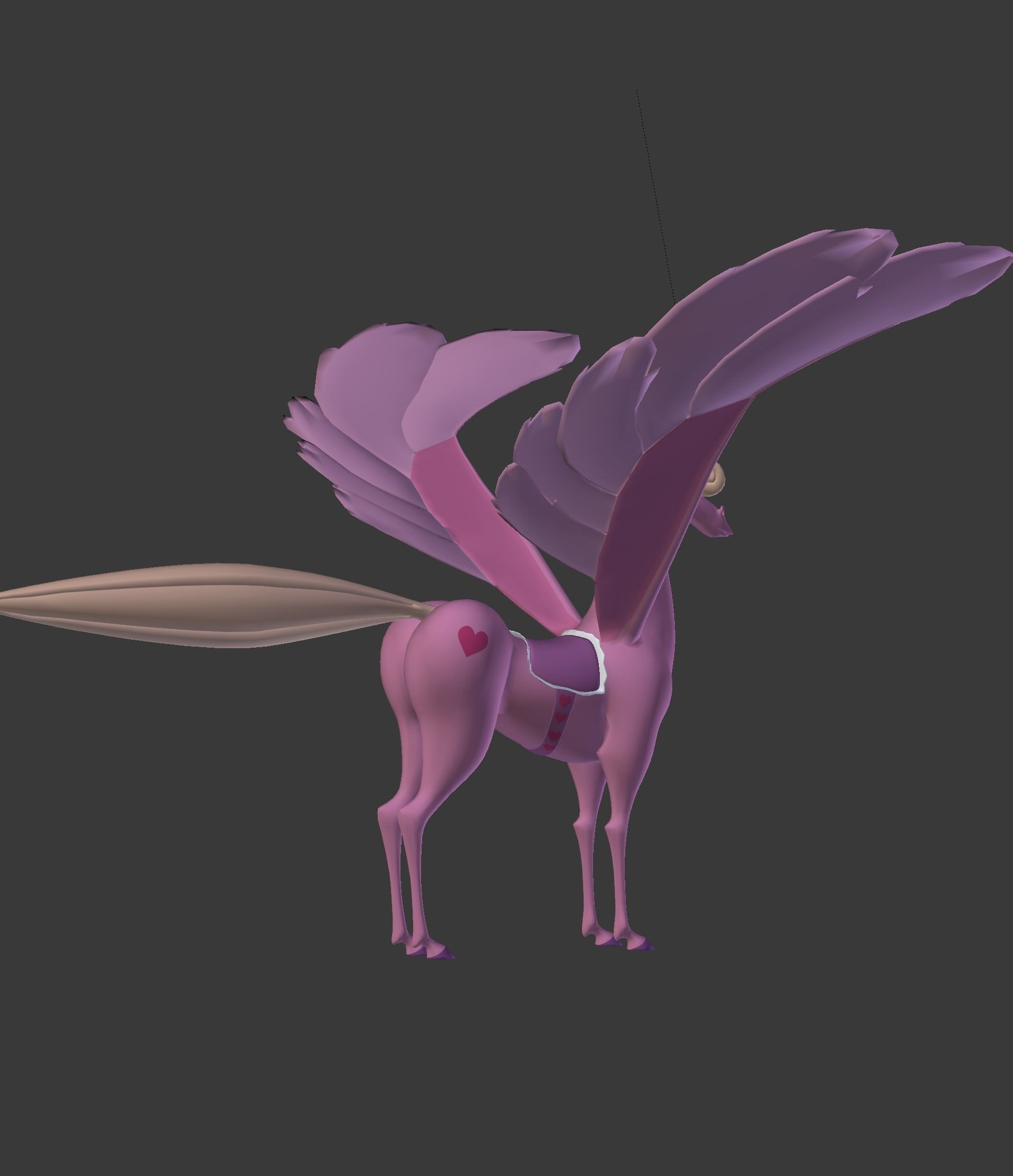 The Pink Pegasus 3D model_26