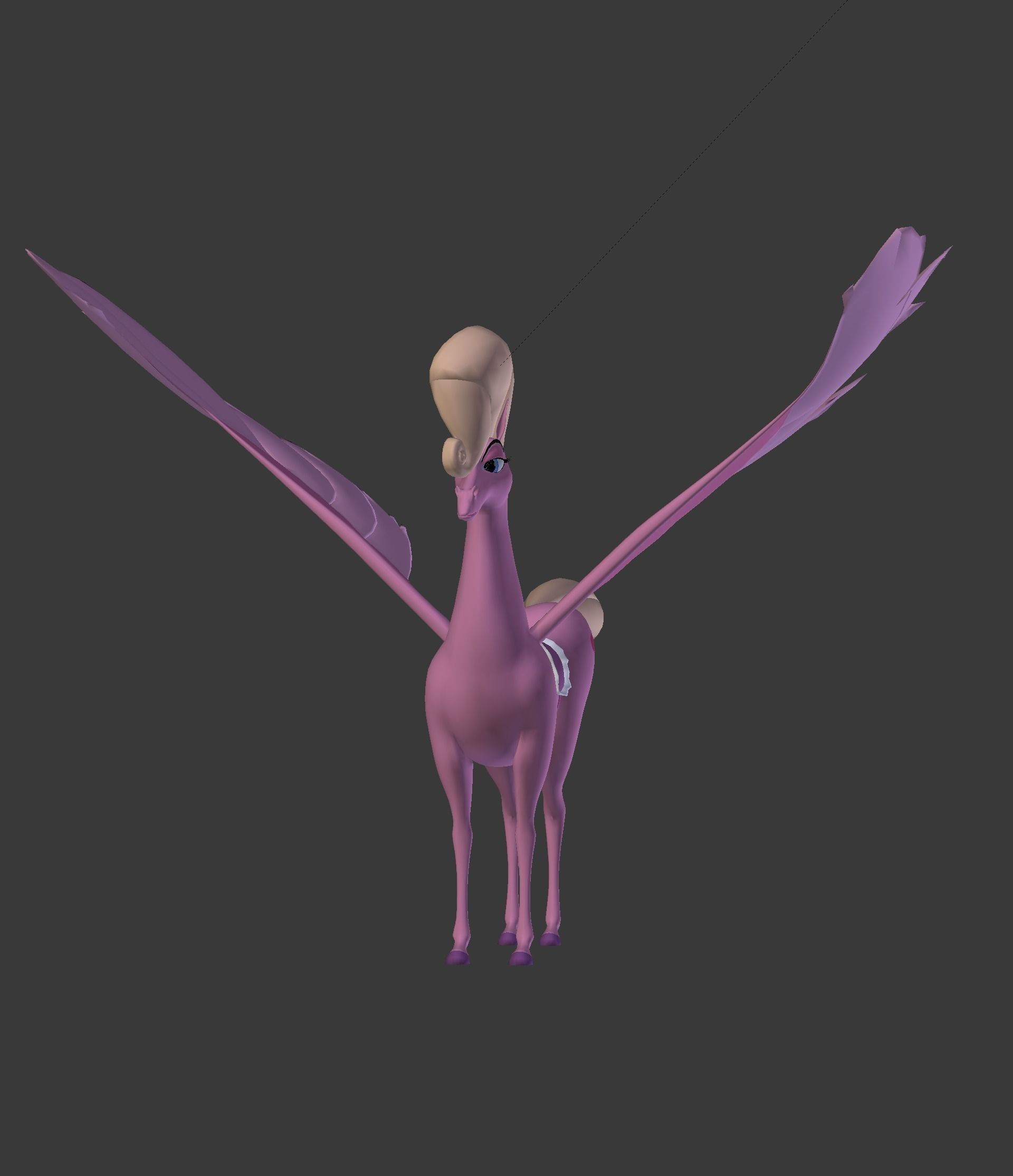 The Pink Pegasus 3D model_13