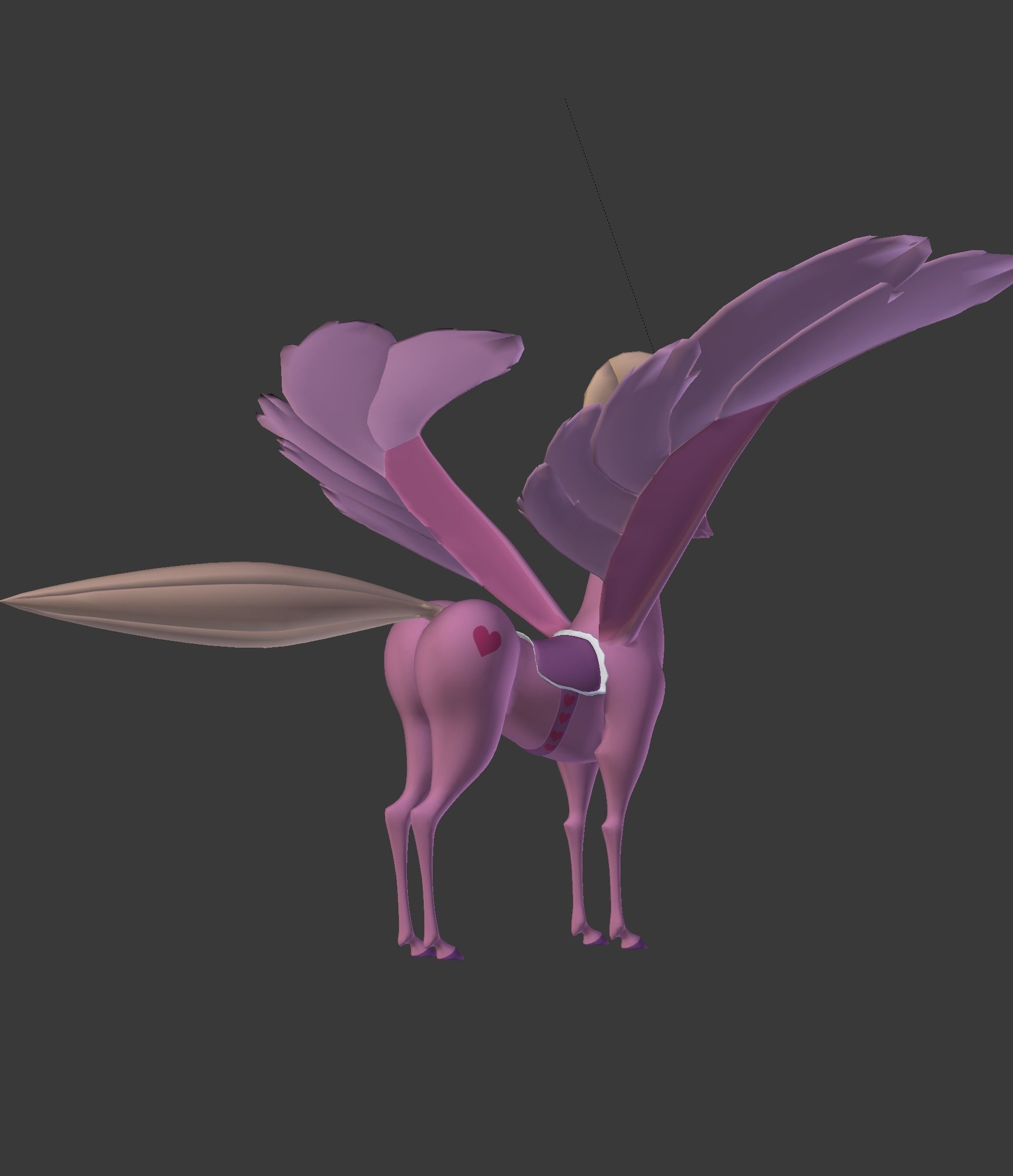 The Pink Pegasus 3D model_27