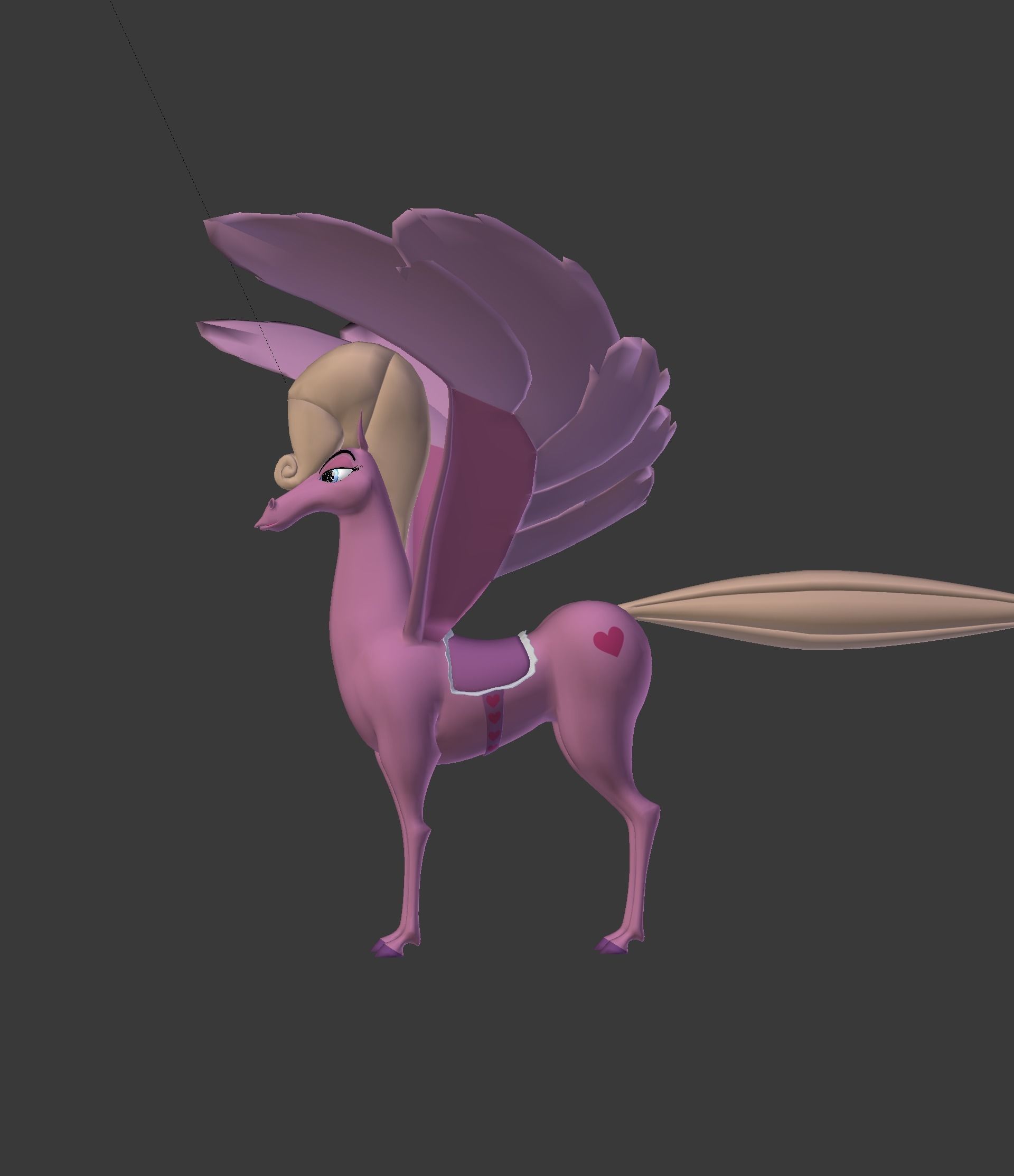 The Pink Pegasus 3D model_44