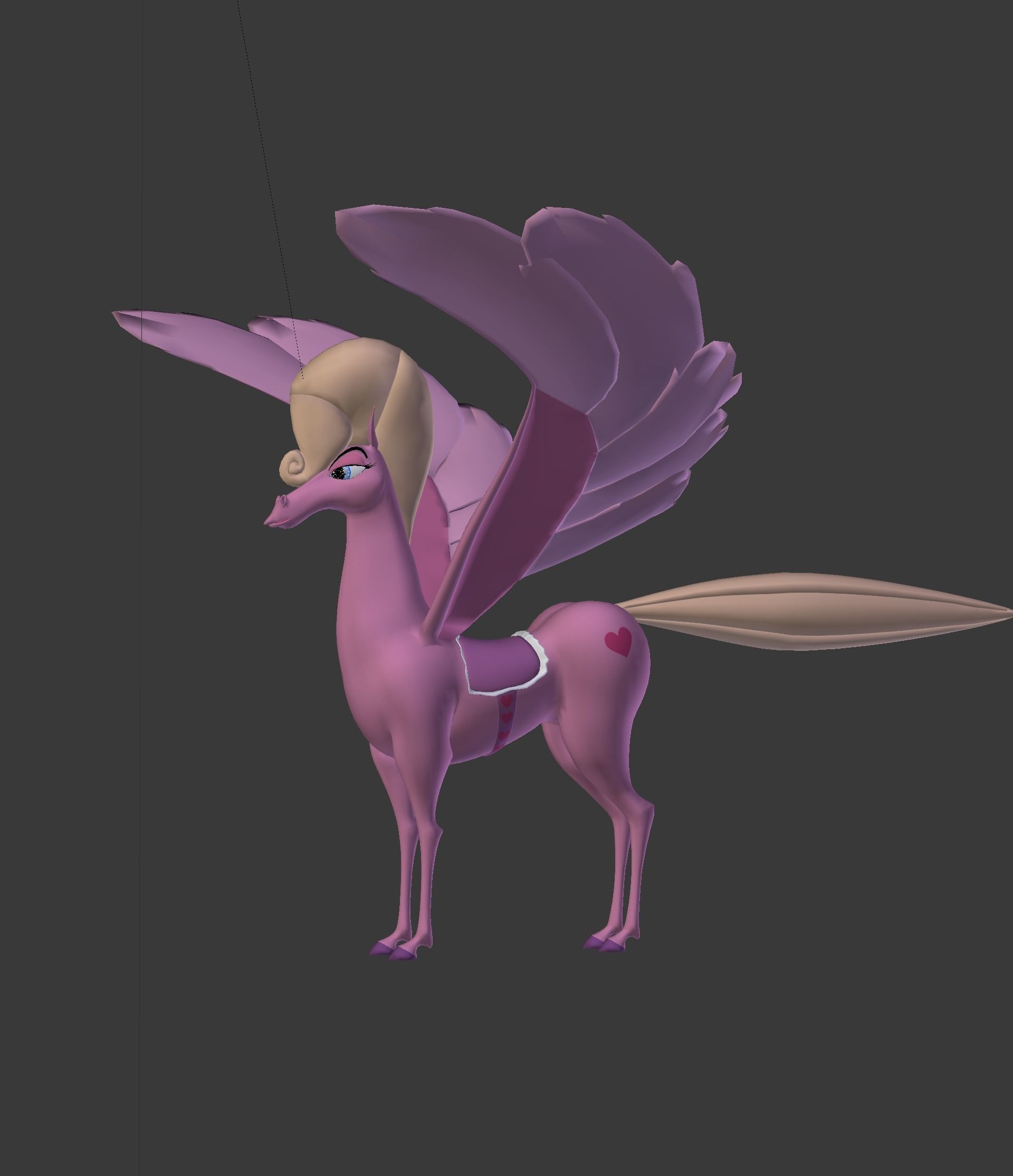 The Pink Pegasus 3D model_47