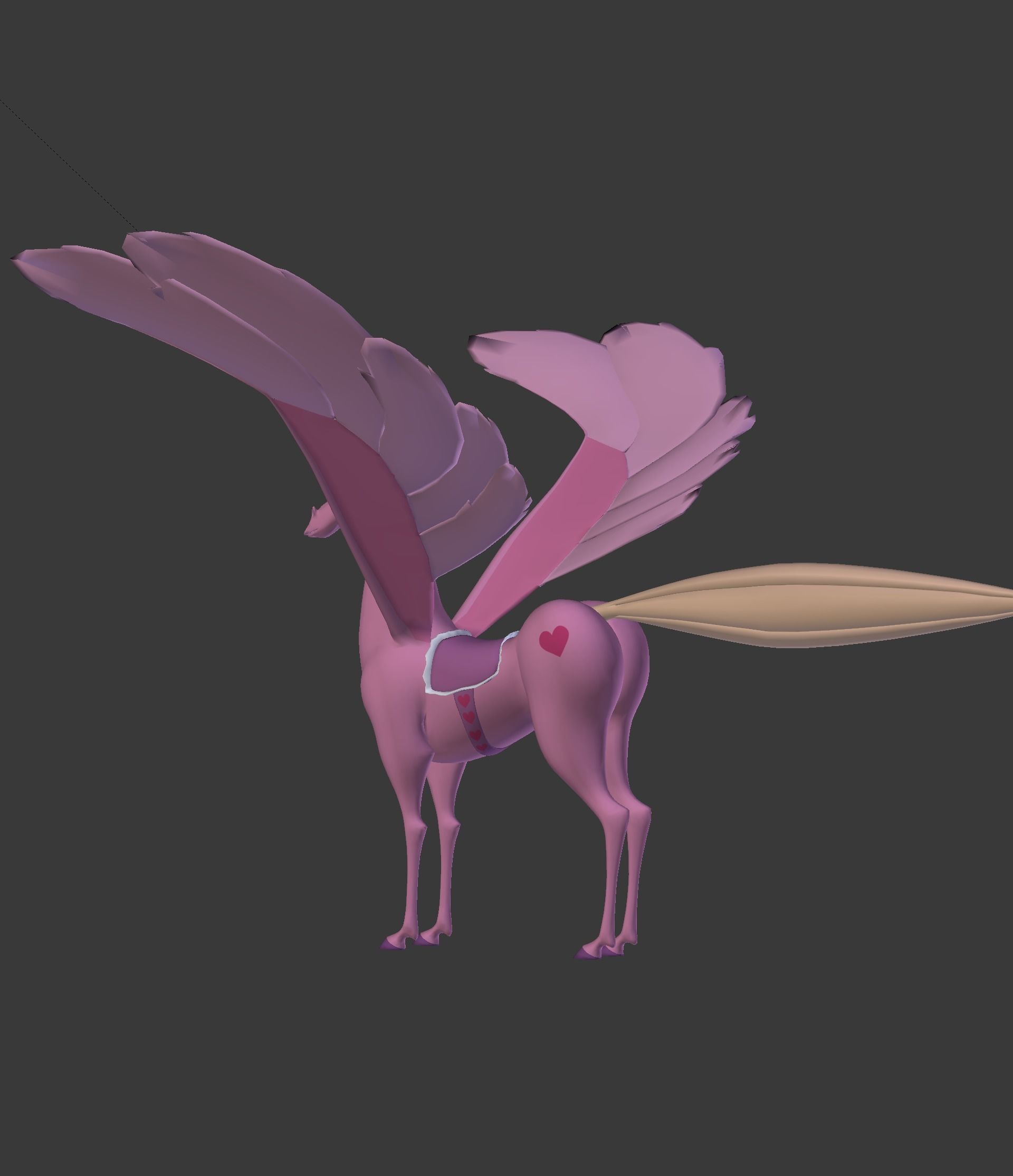 The Pink Pegasus 3D model_39