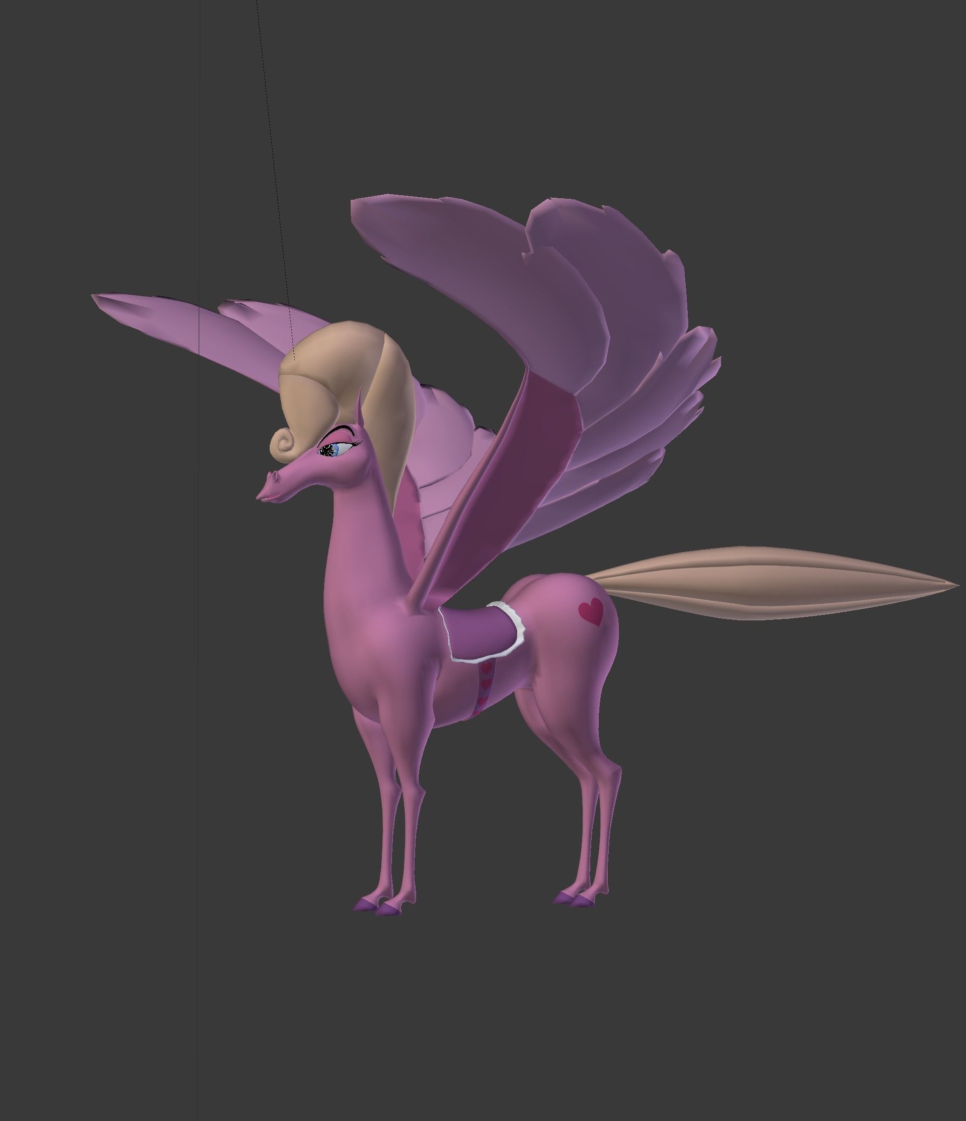 The Pink Pegasus 3D model_48