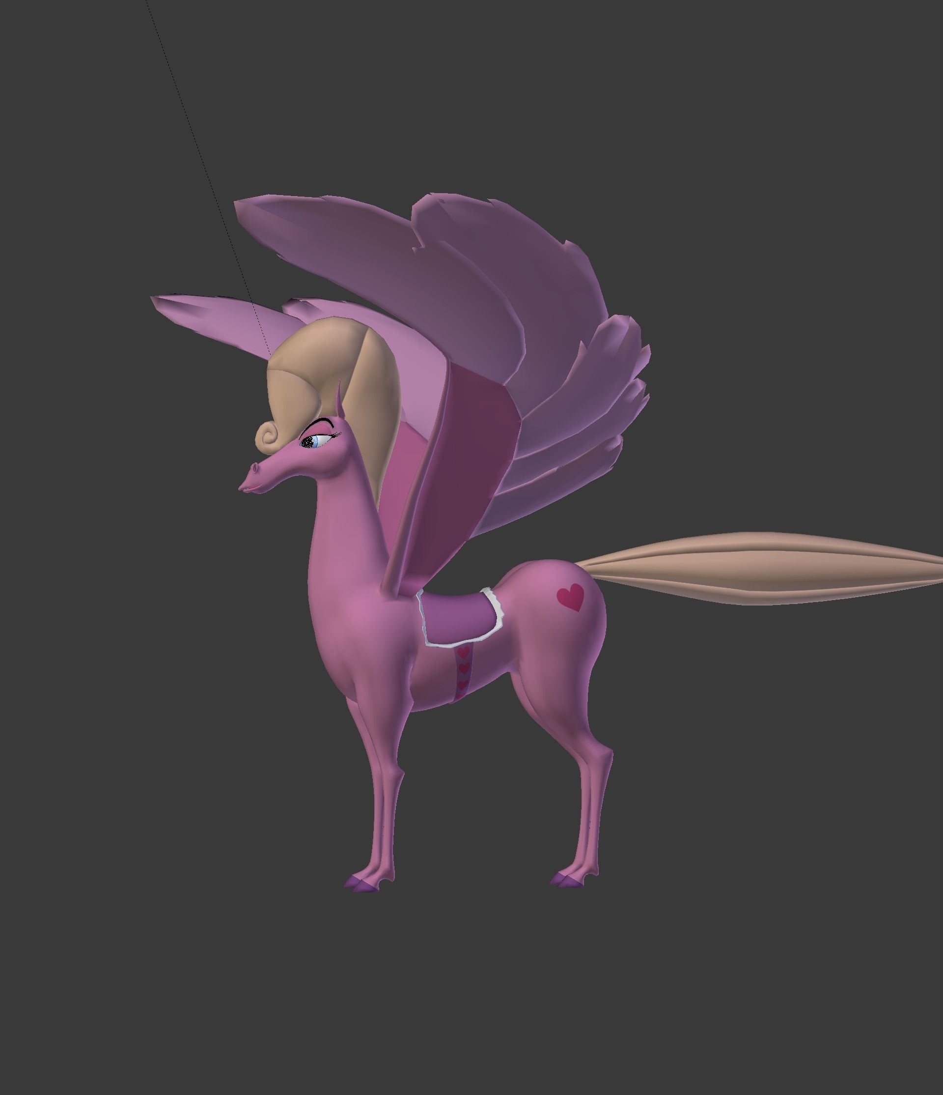The Pink Pegasus 3D model_45