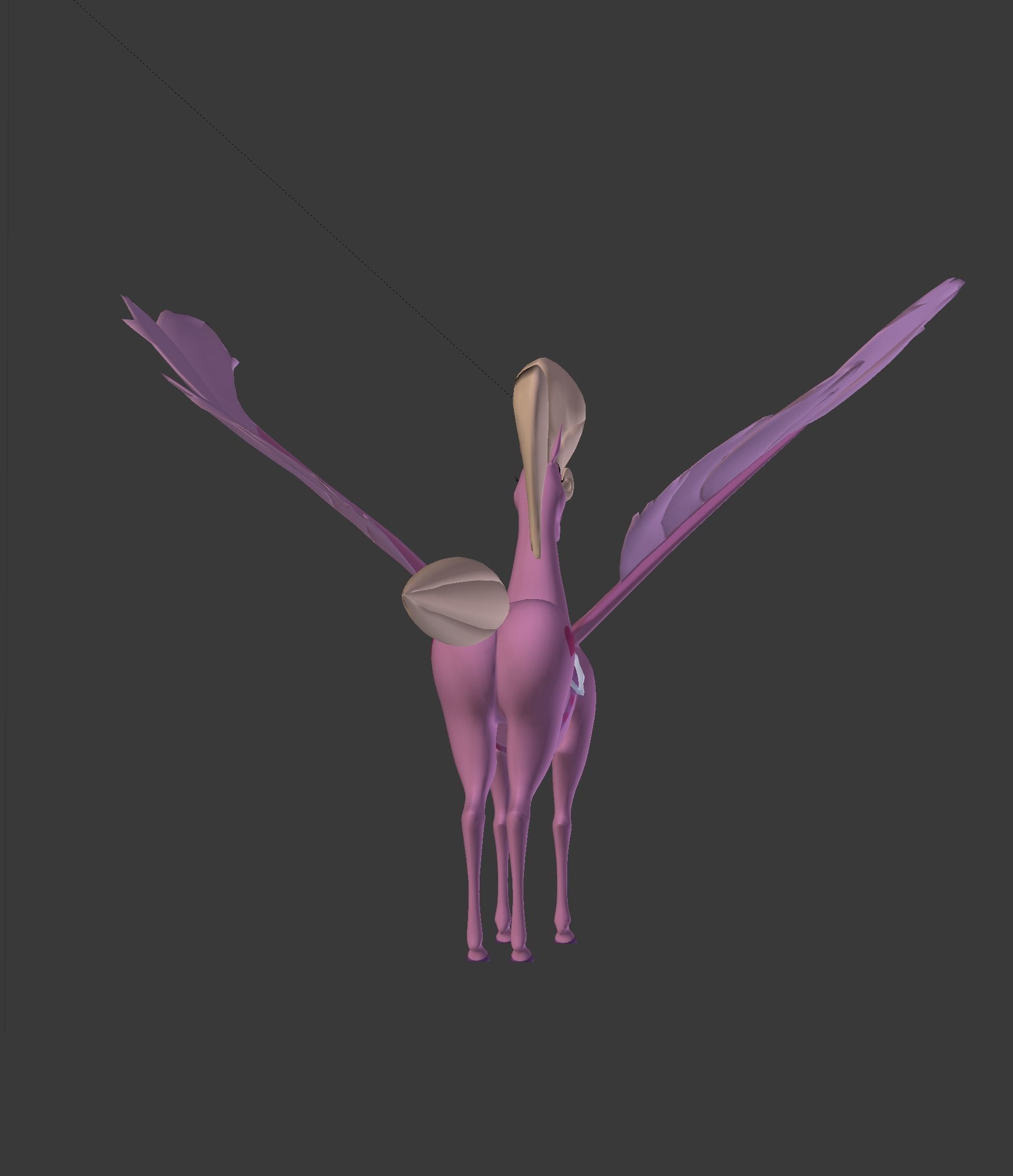 The Pink Pegasus 3D model_32
