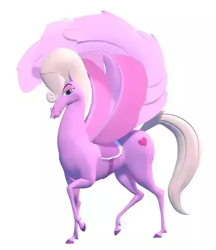 The Pink Pegasus 3D model