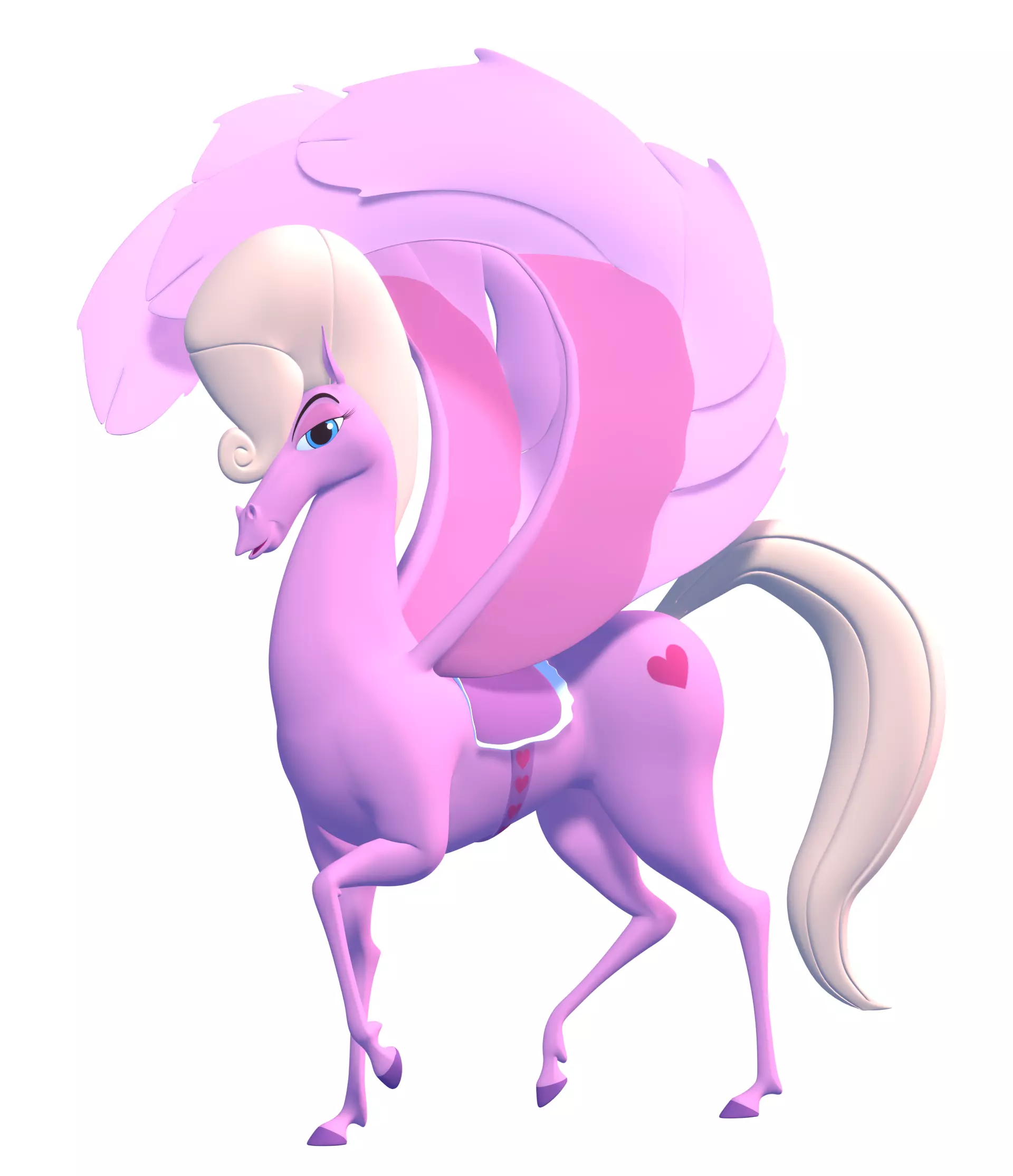 The Pink Pegasus 3D model_0