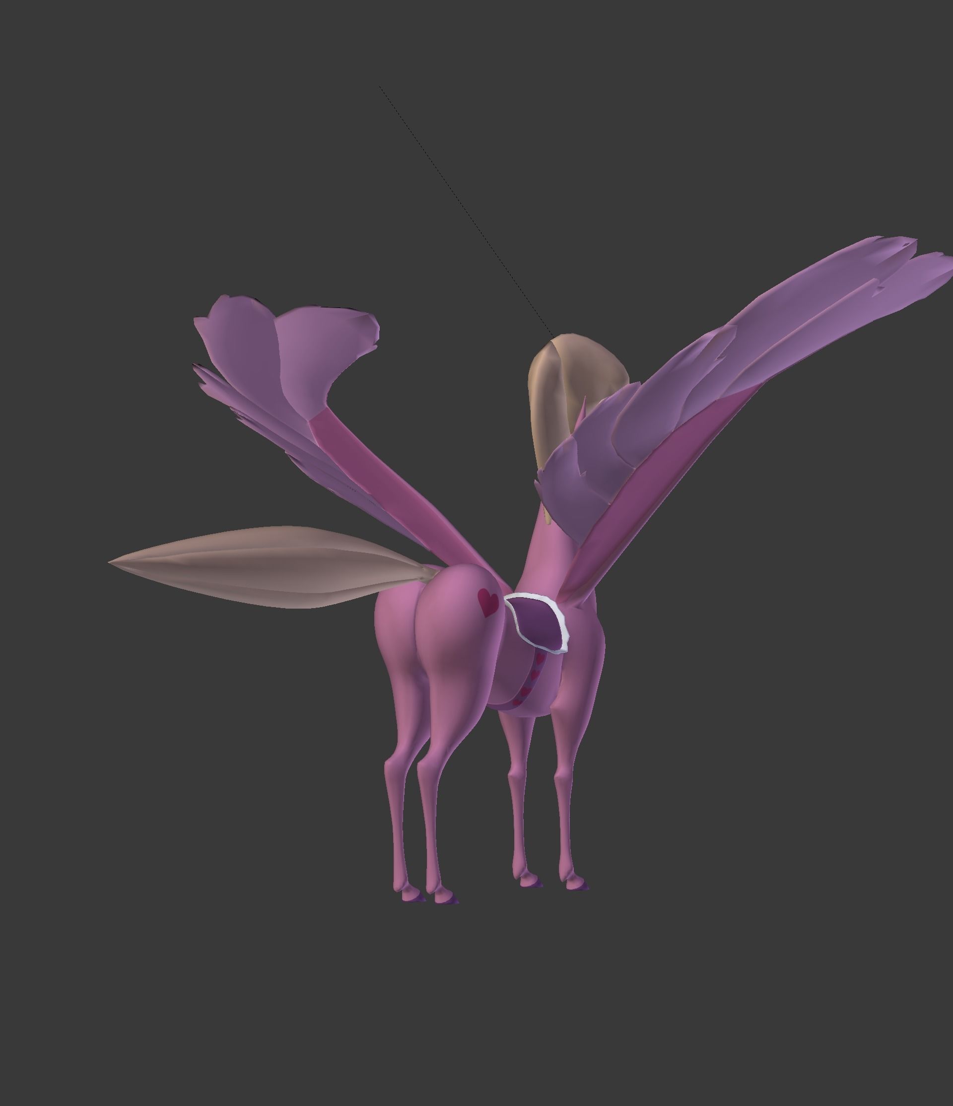 The Pink Pegasus 3D model_29