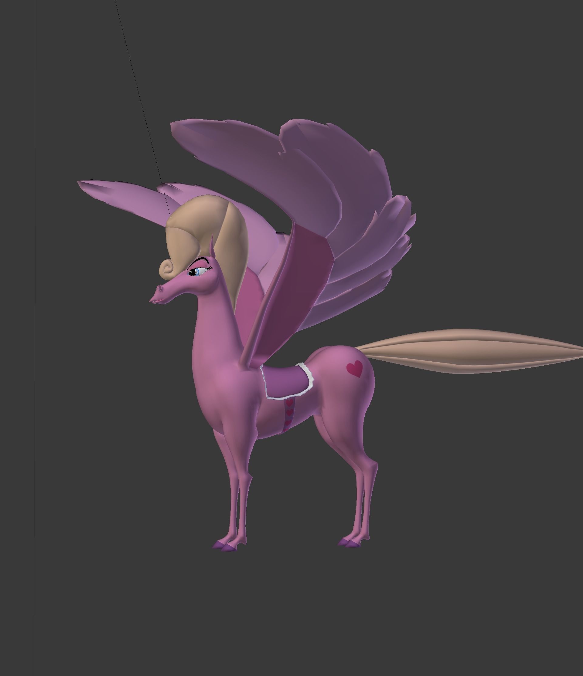 The Pink Pegasus 3D model_46