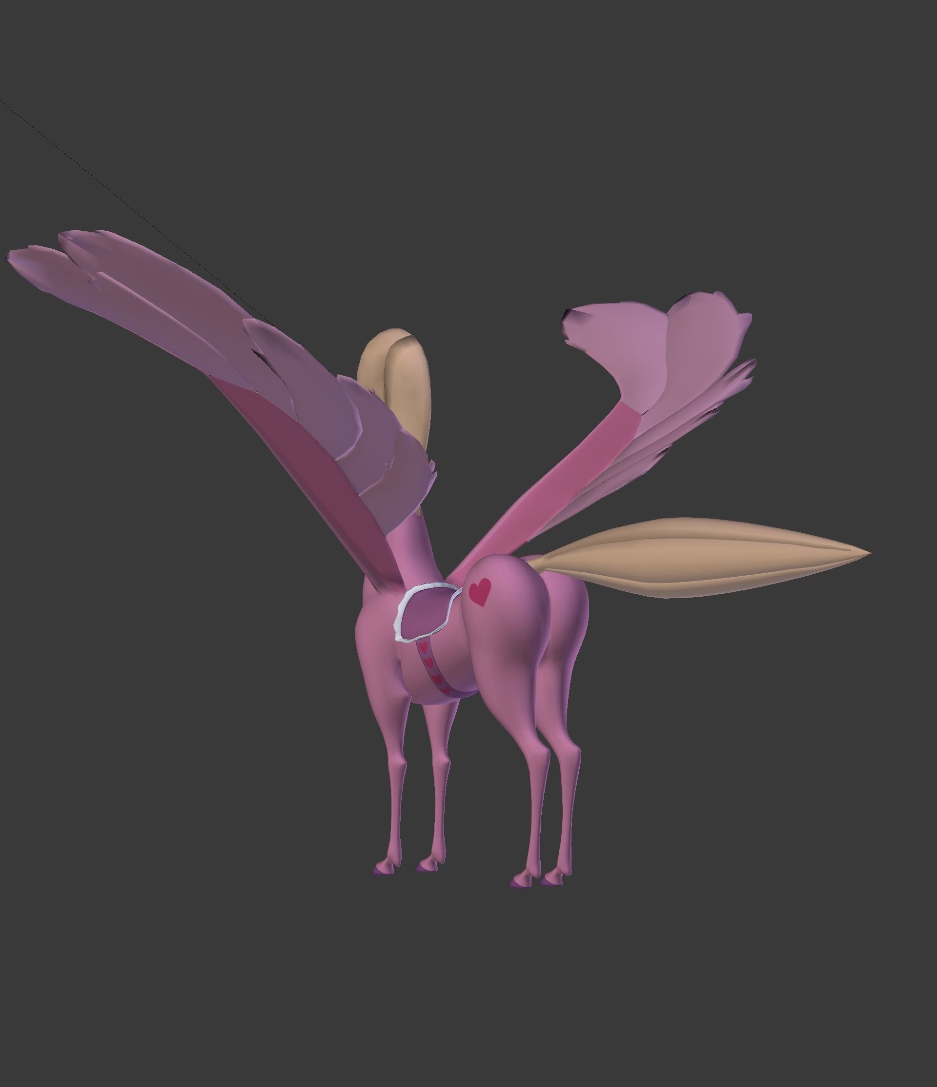 The Pink Pegasus 3D model_37