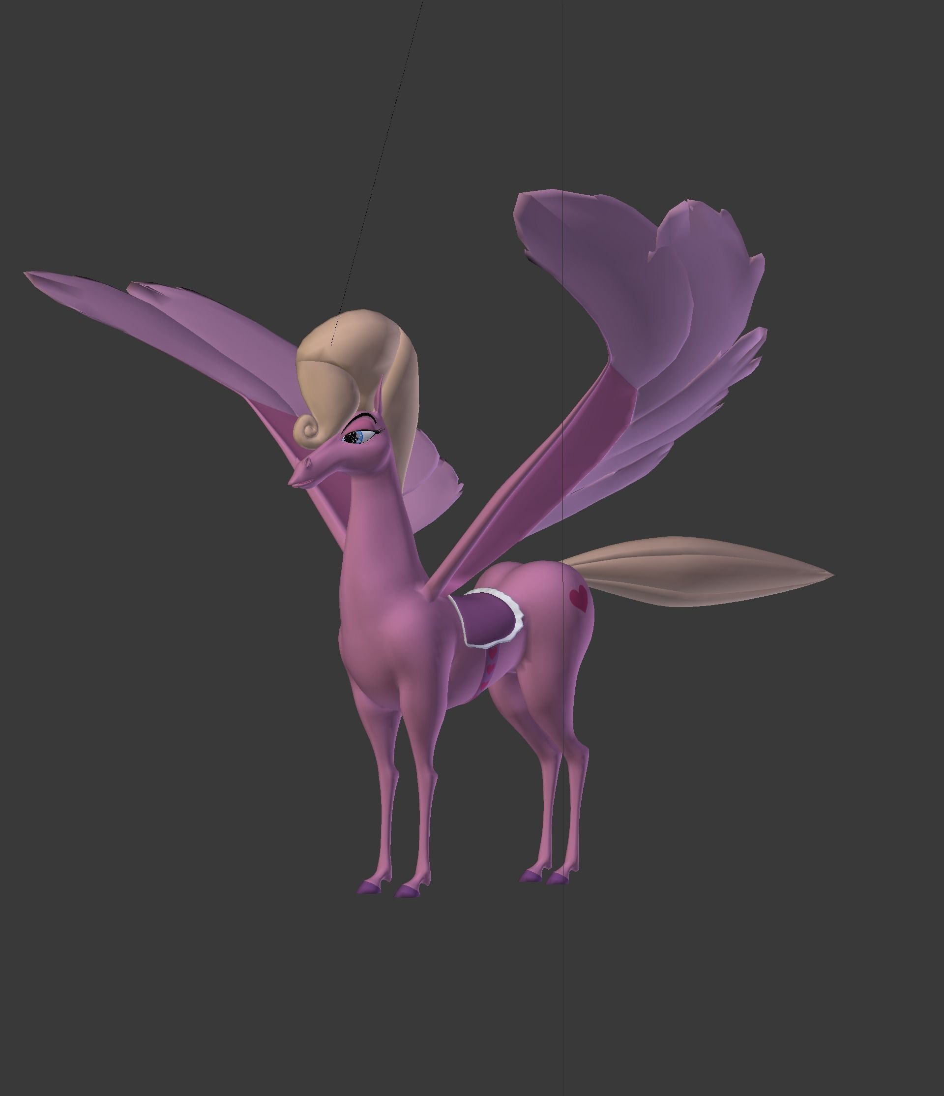 The Pink Pegasus 3D model_8