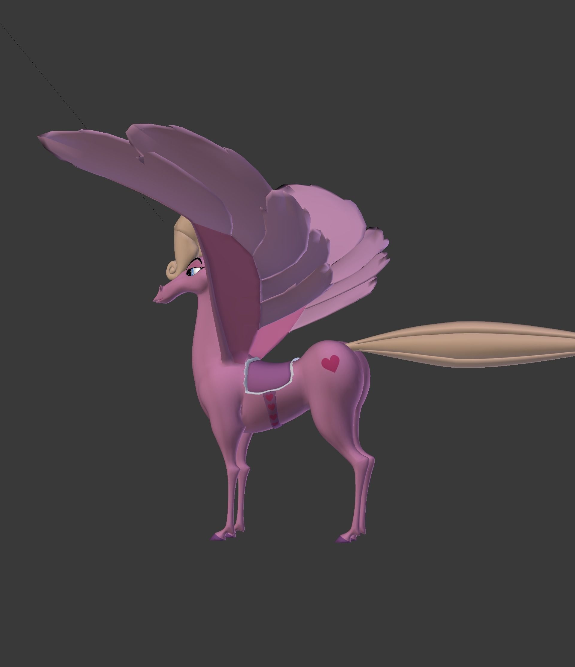 The Pink Pegasus 3D model_41
