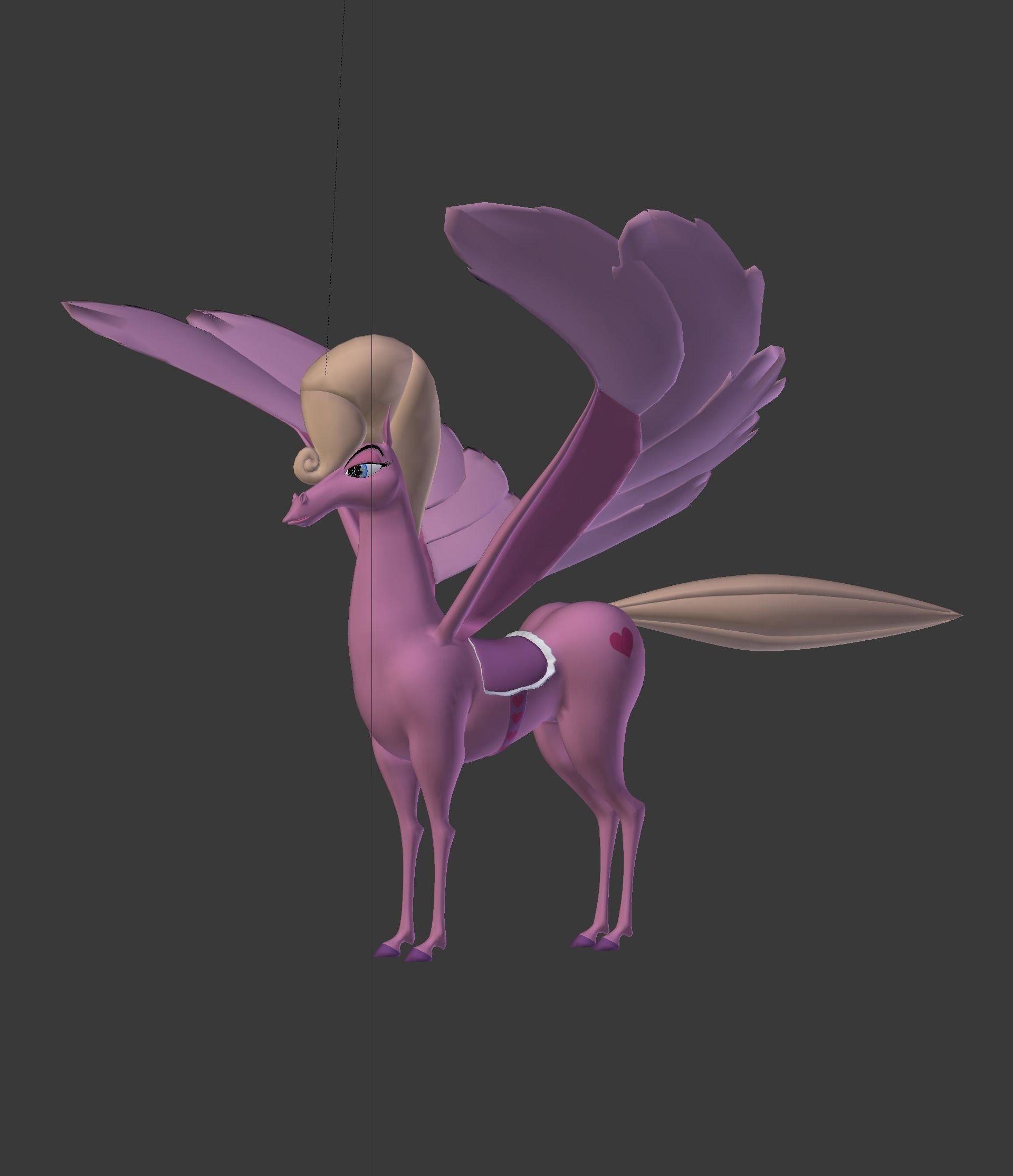 The Pink Pegasus 3D model_5