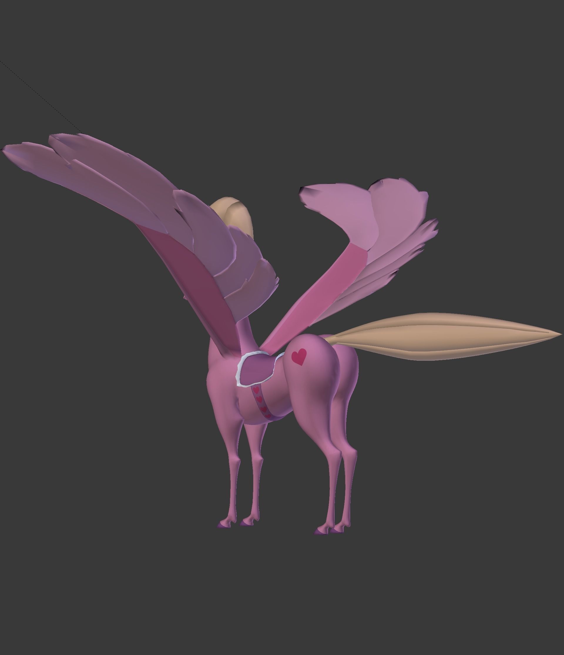 The Pink Pegasus 3D model_38