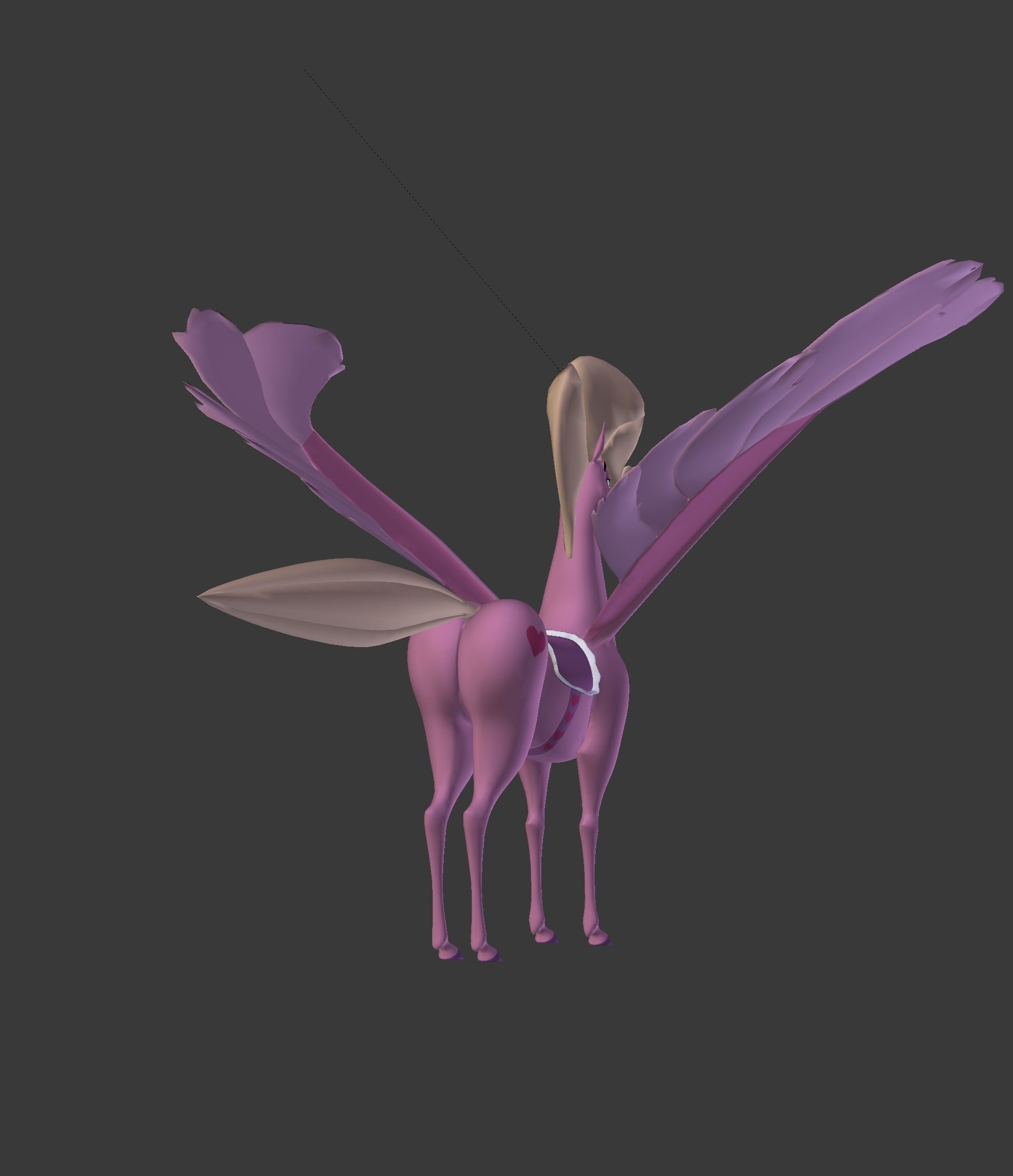 The Pink Pegasus 3D model_30