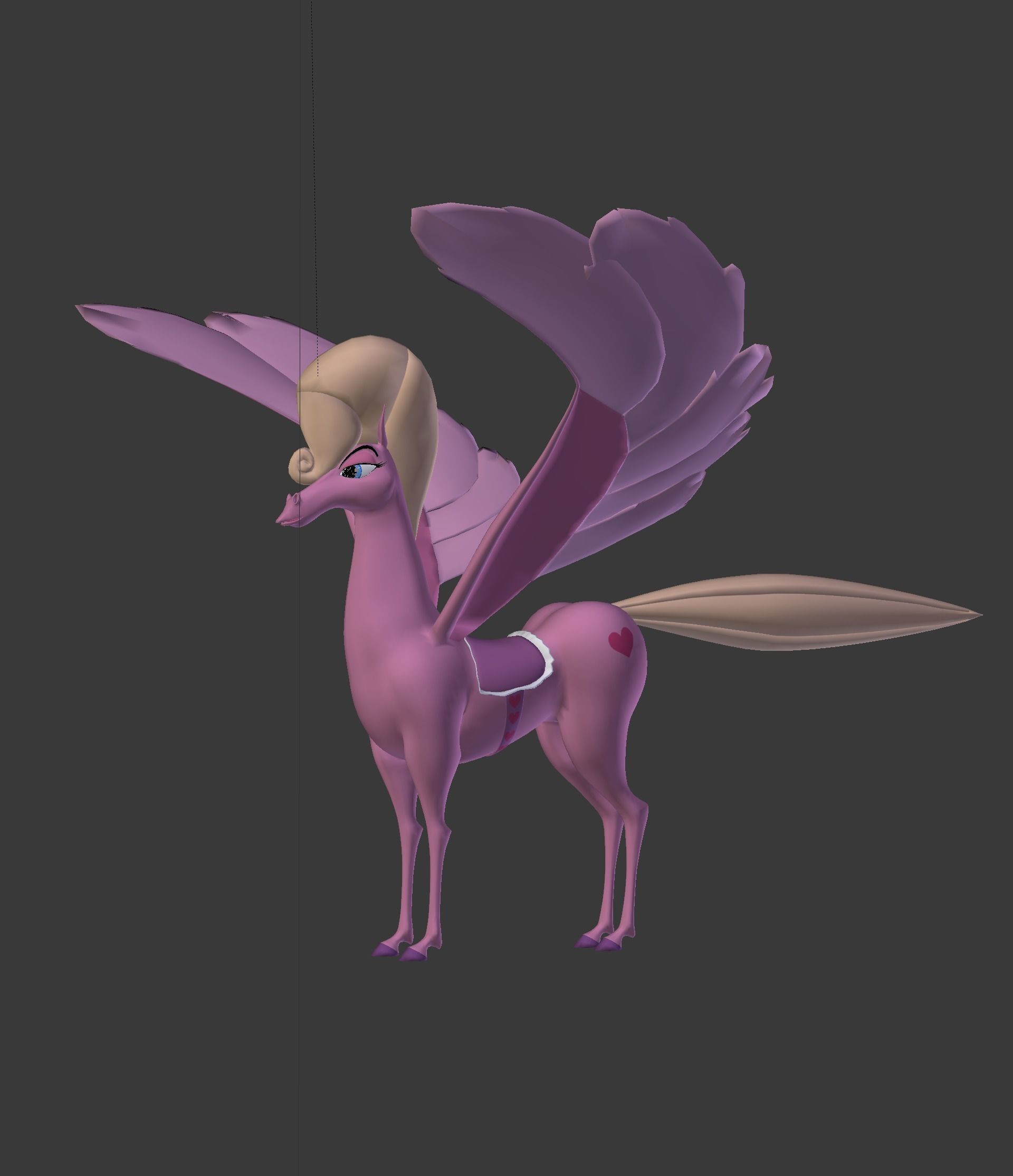 The Pink Pegasus 3D model_50