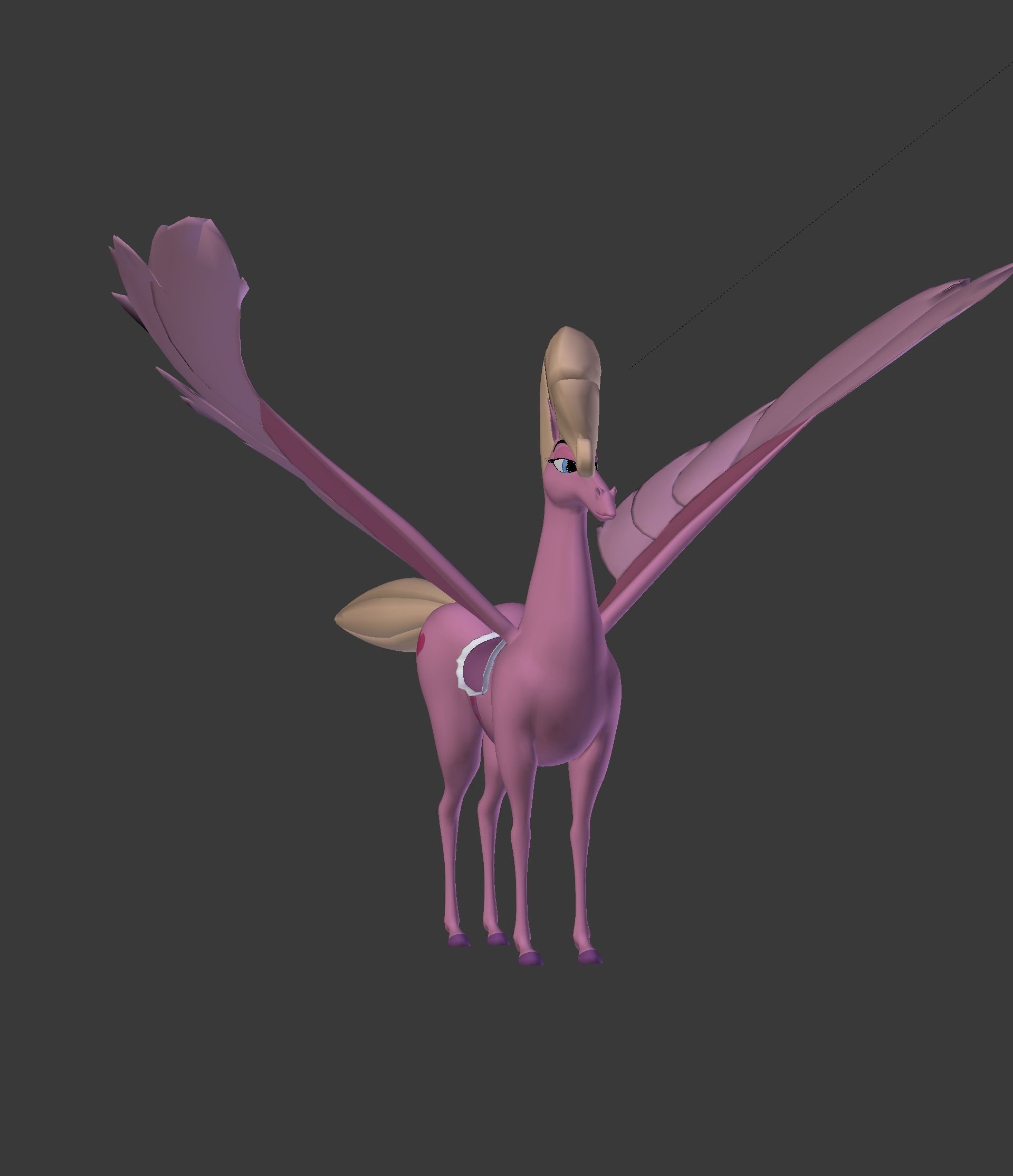 The Pink Pegasus 3D model_16