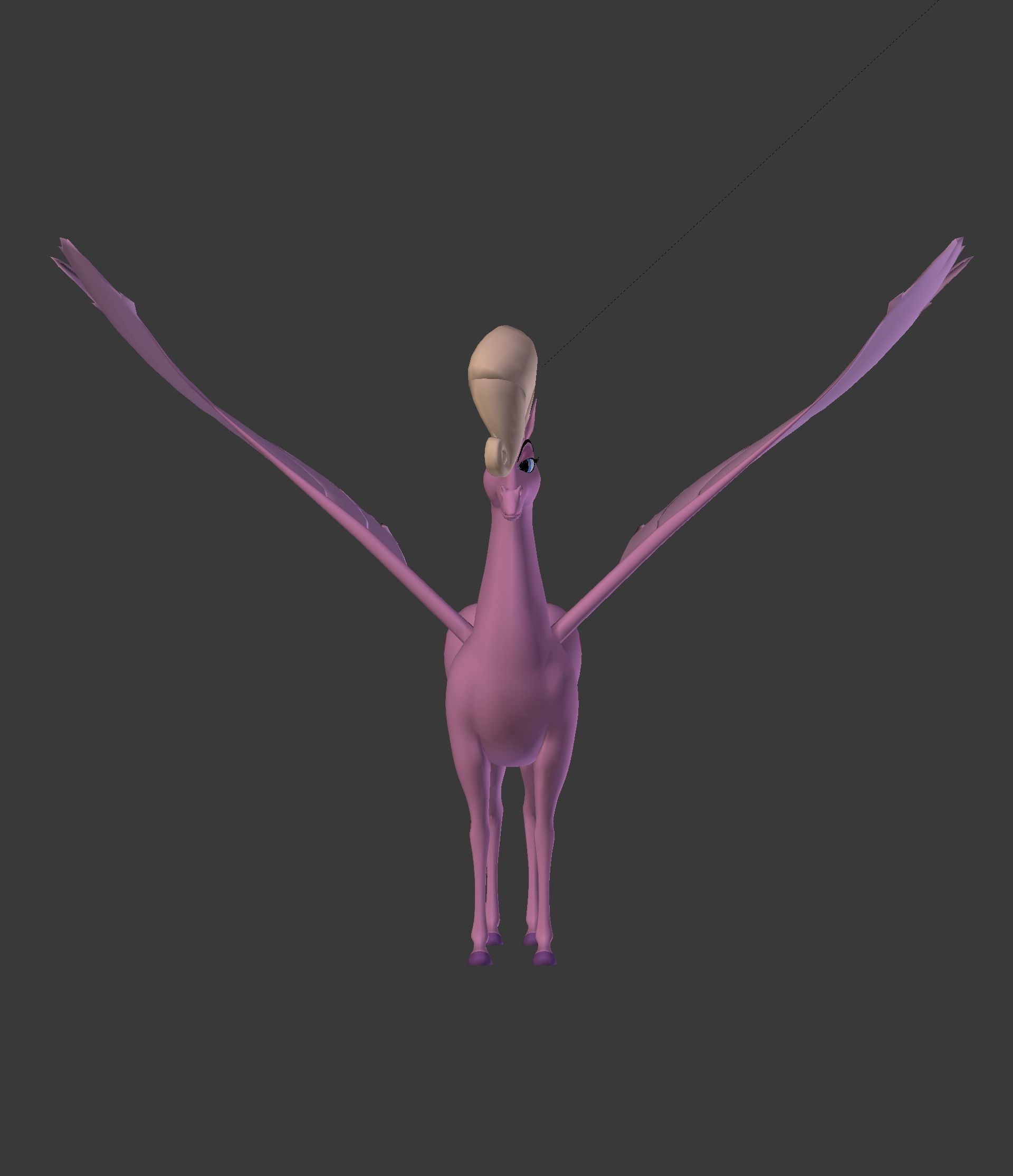 The Pink Pegasus 3D model_14