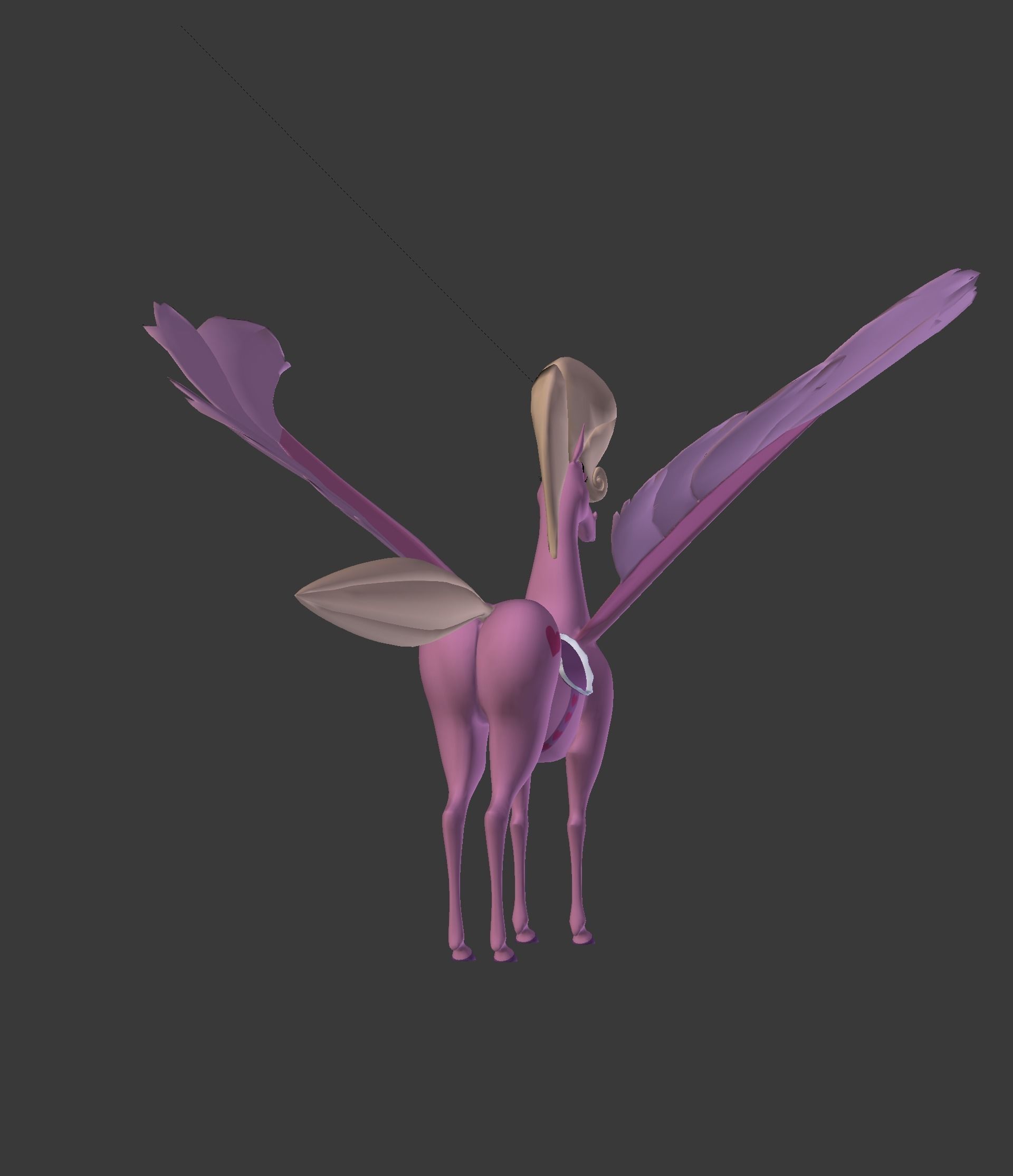 The Pink Pegasus 3D model_31