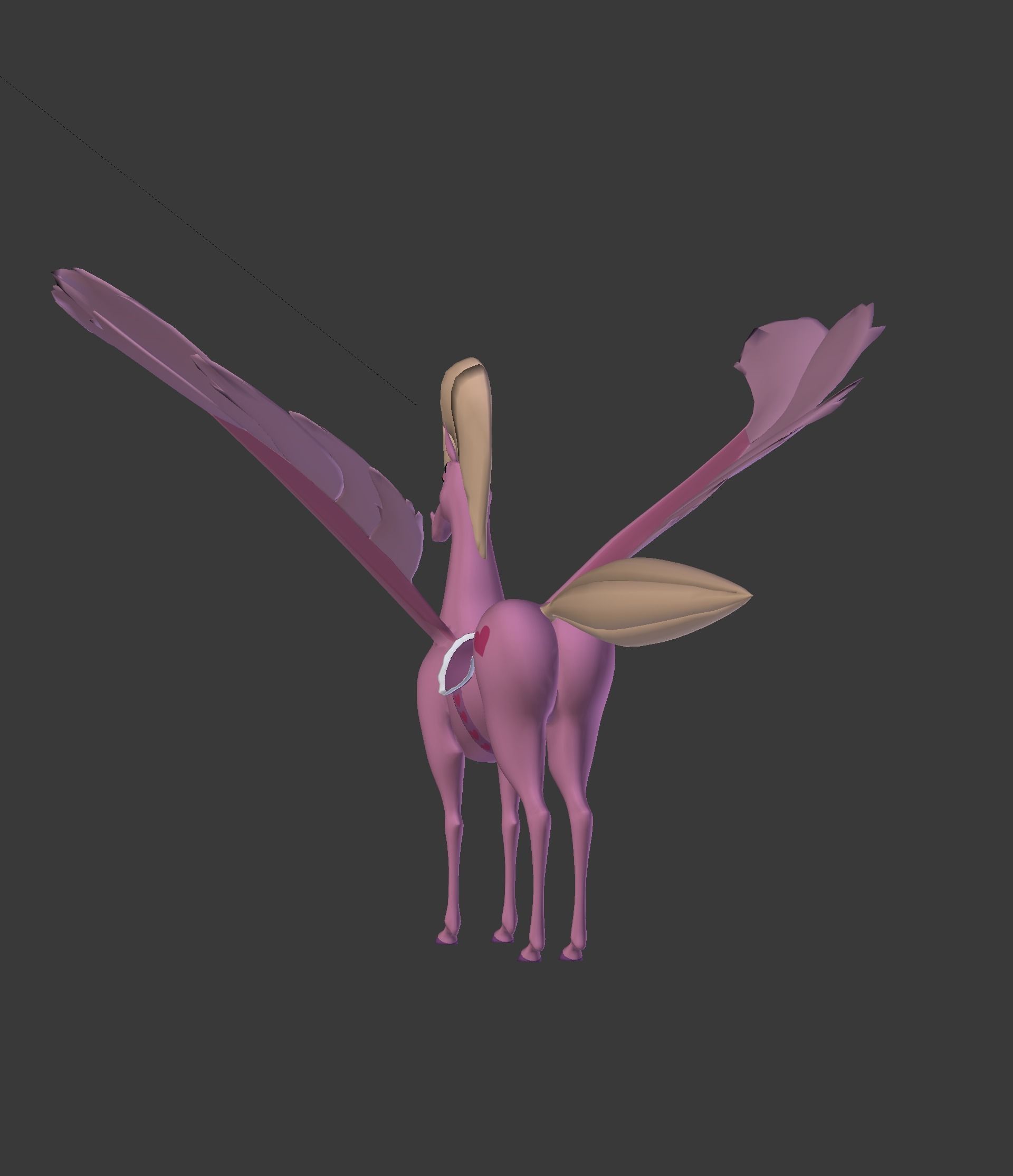 The Pink Pegasus 3D model_35