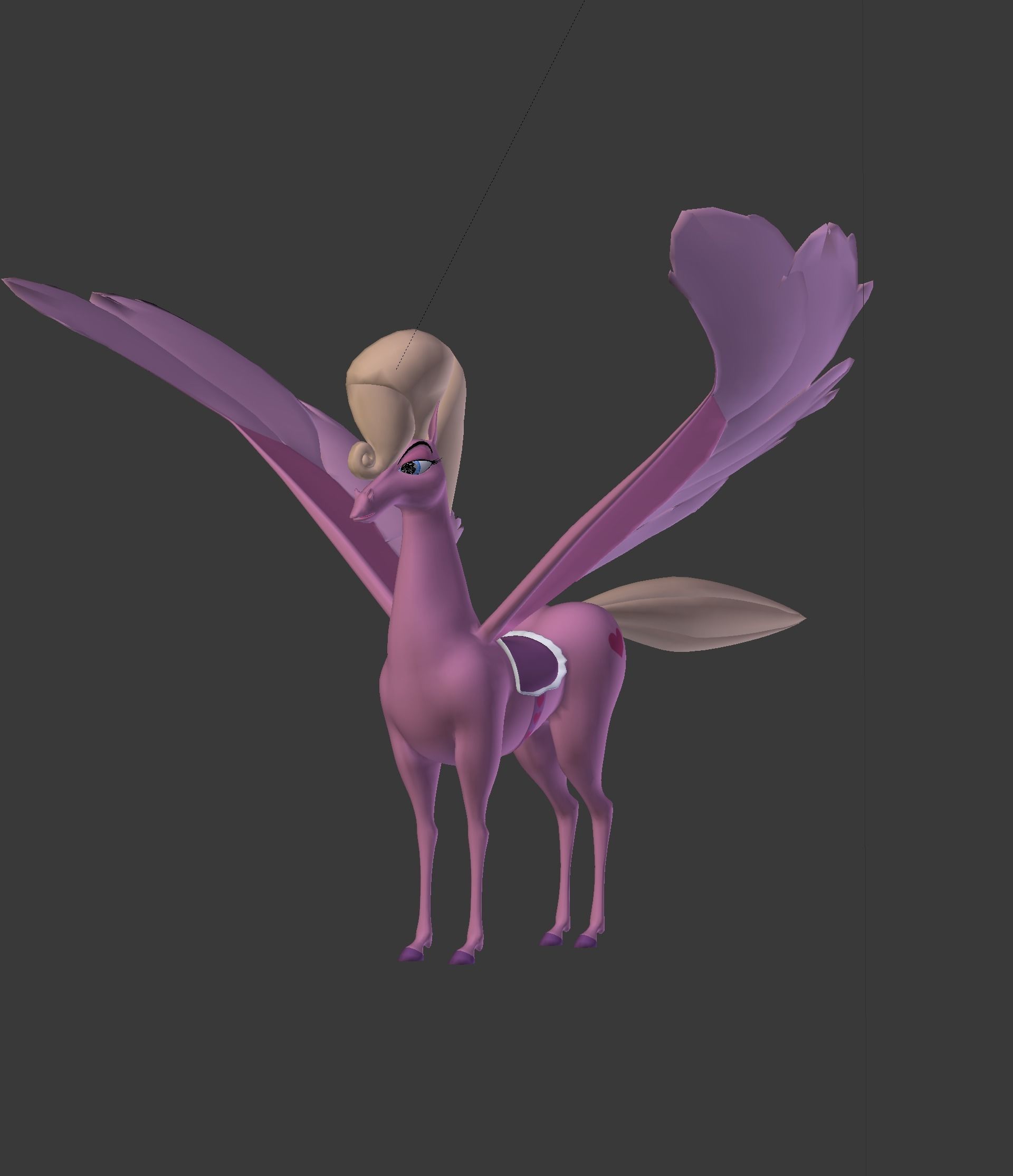 The Pink Pegasus 3D model_10