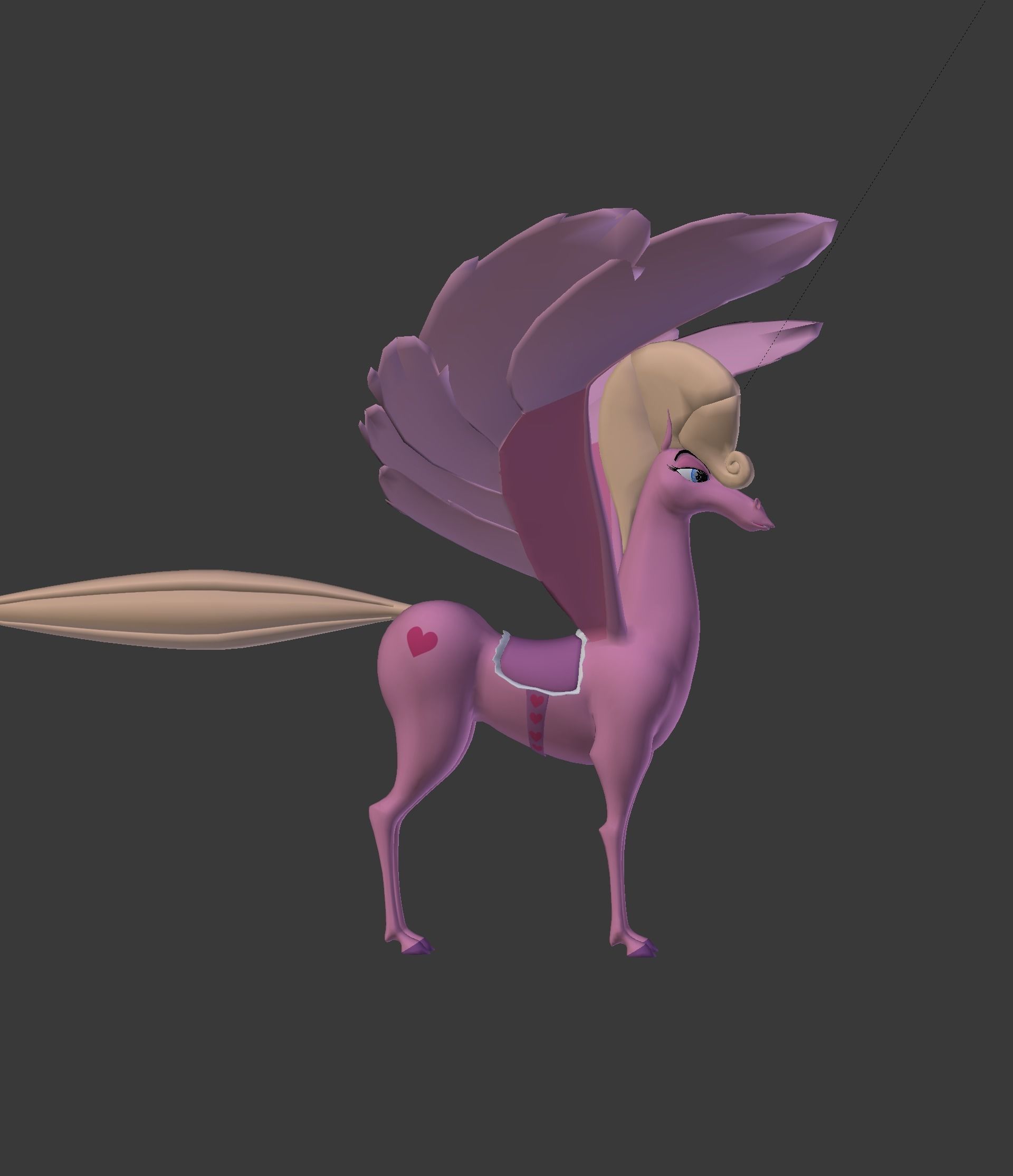 The Pink Pegasus 3D model_22