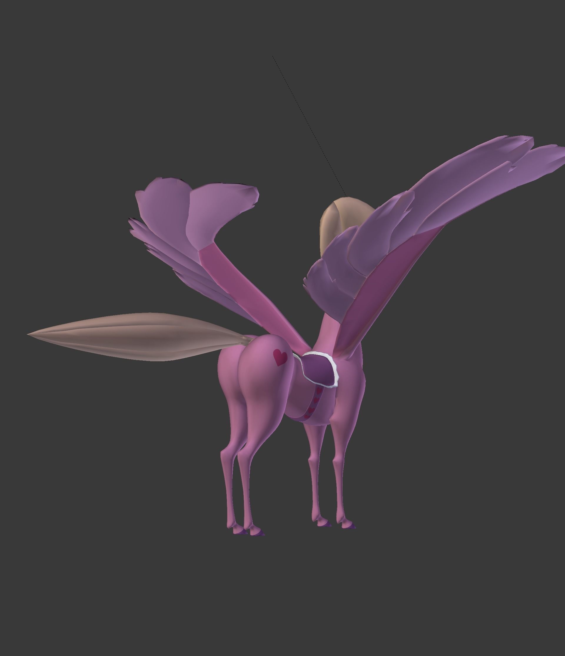The Pink Pegasus 3D model_28