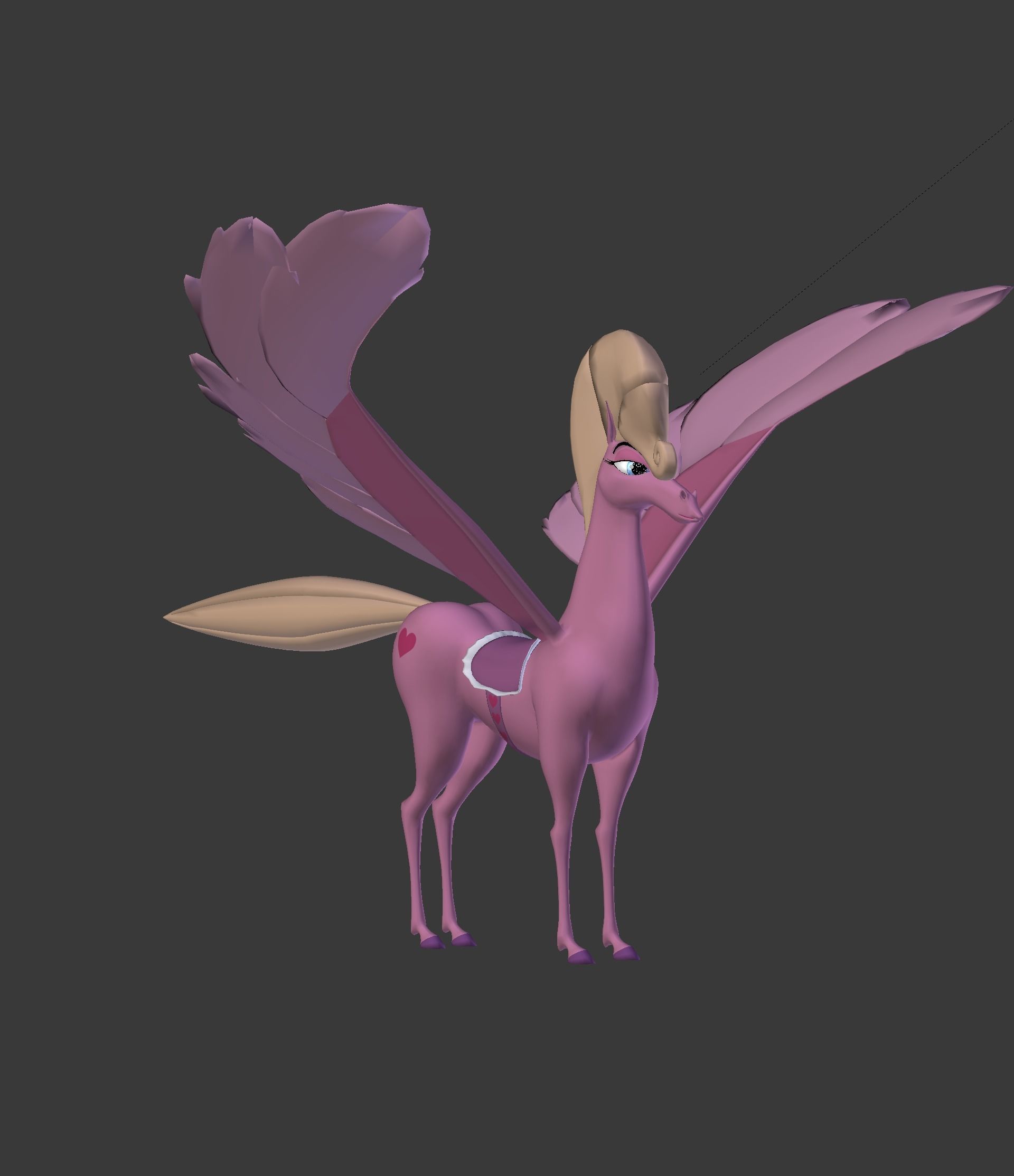 The Pink Pegasus 3D model_18