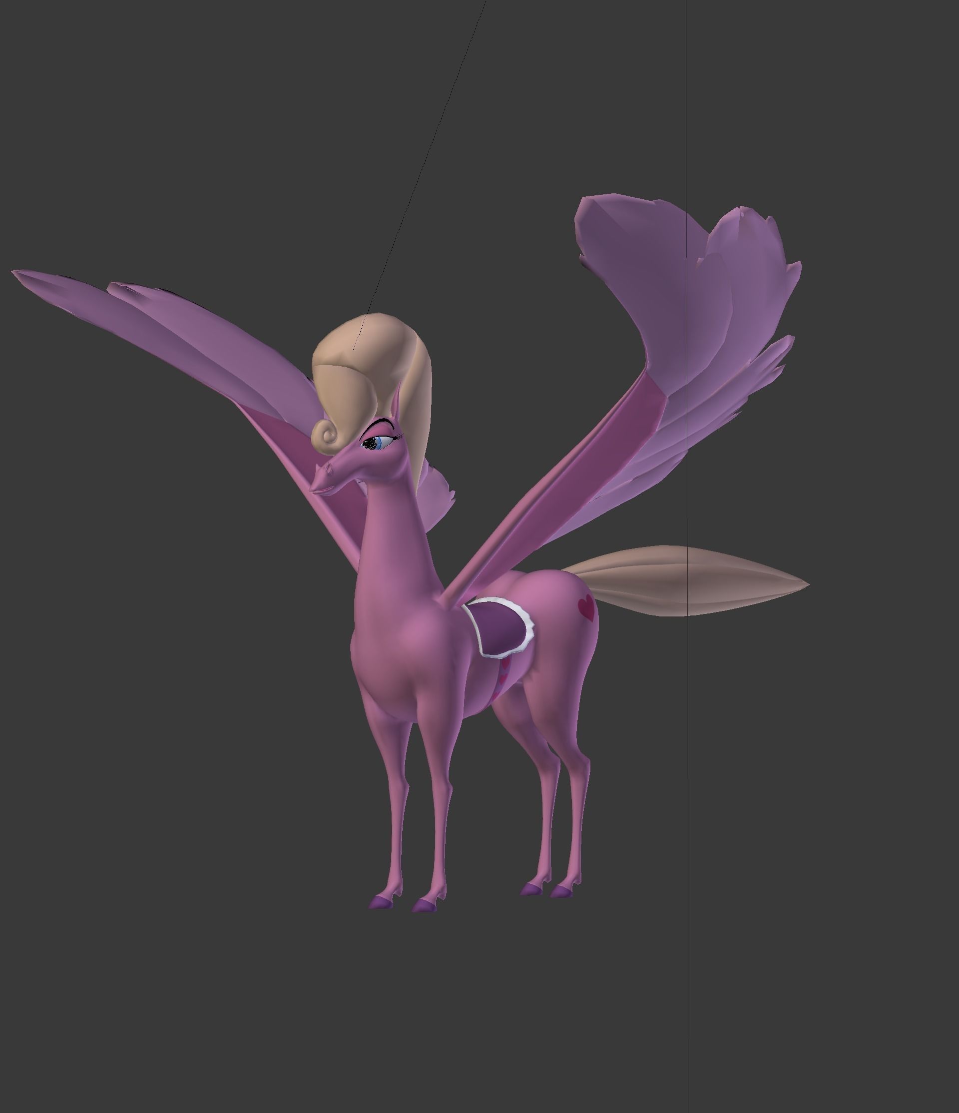 The Pink Pegasus 3D model_9