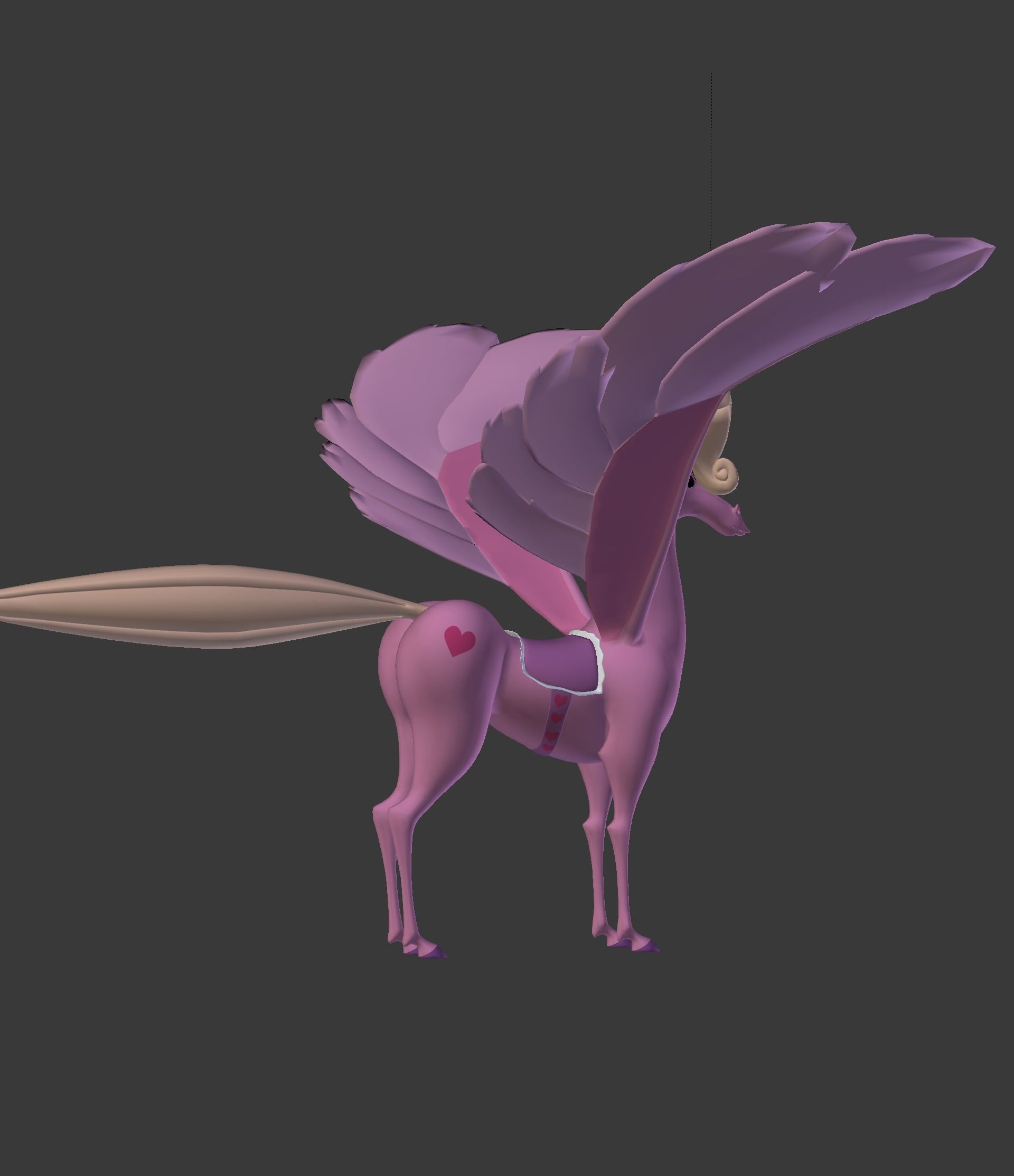 The Pink Pegasus 3D model_25