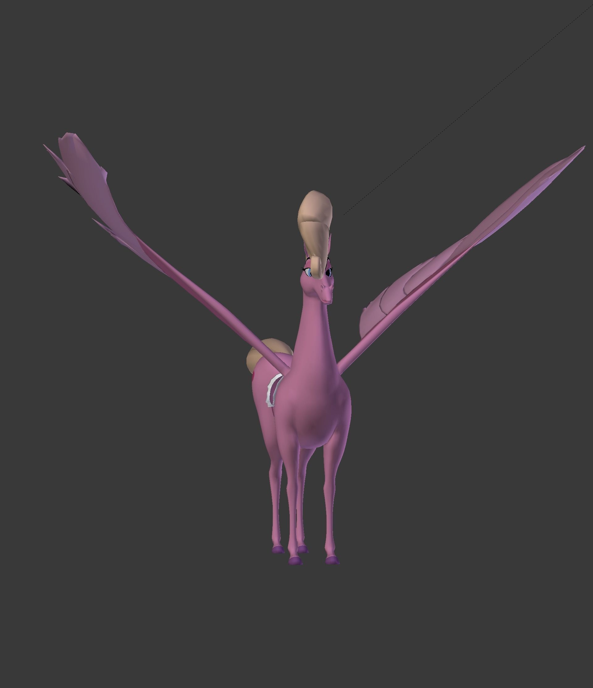 The Pink Pegasus 3D model_15