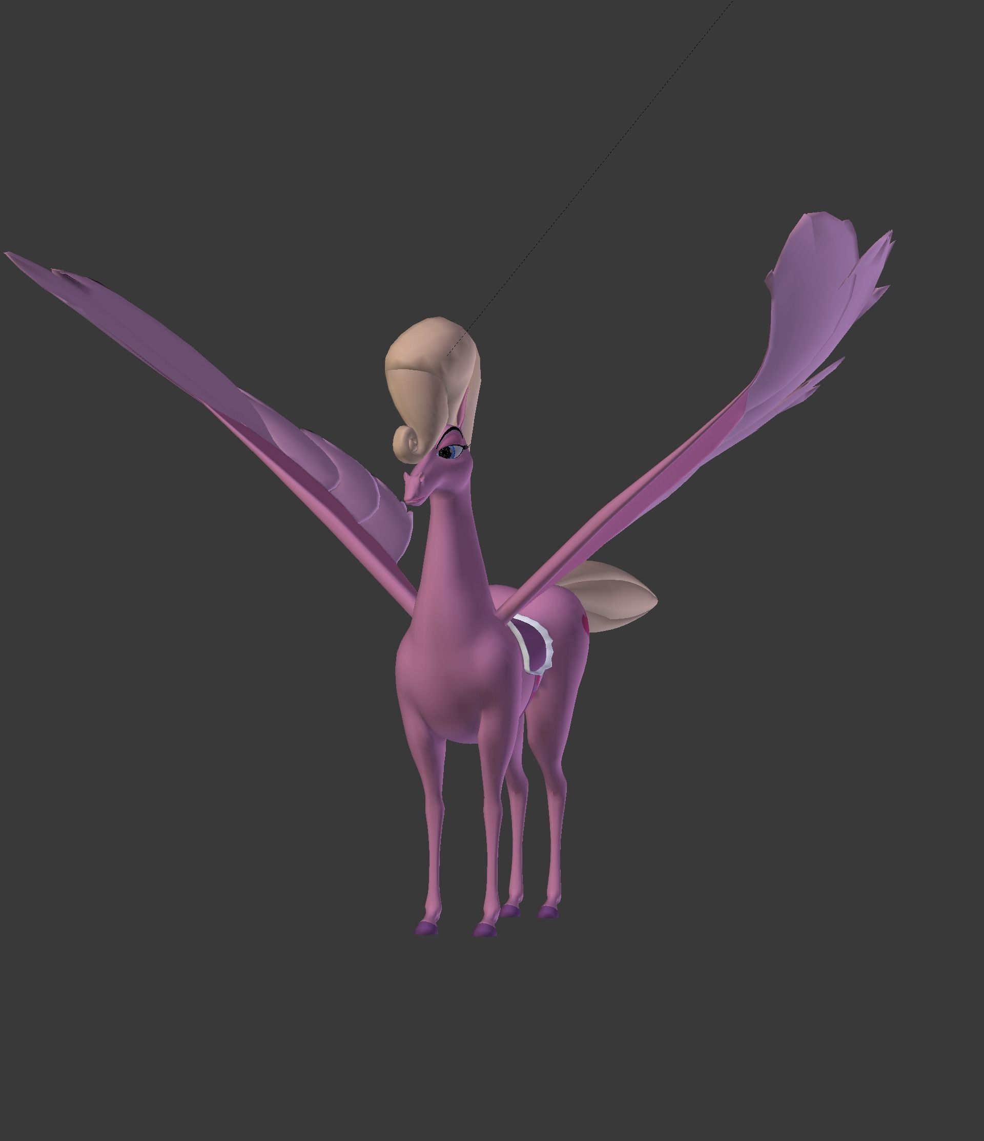 The Pink Pegasus 3D model_12
