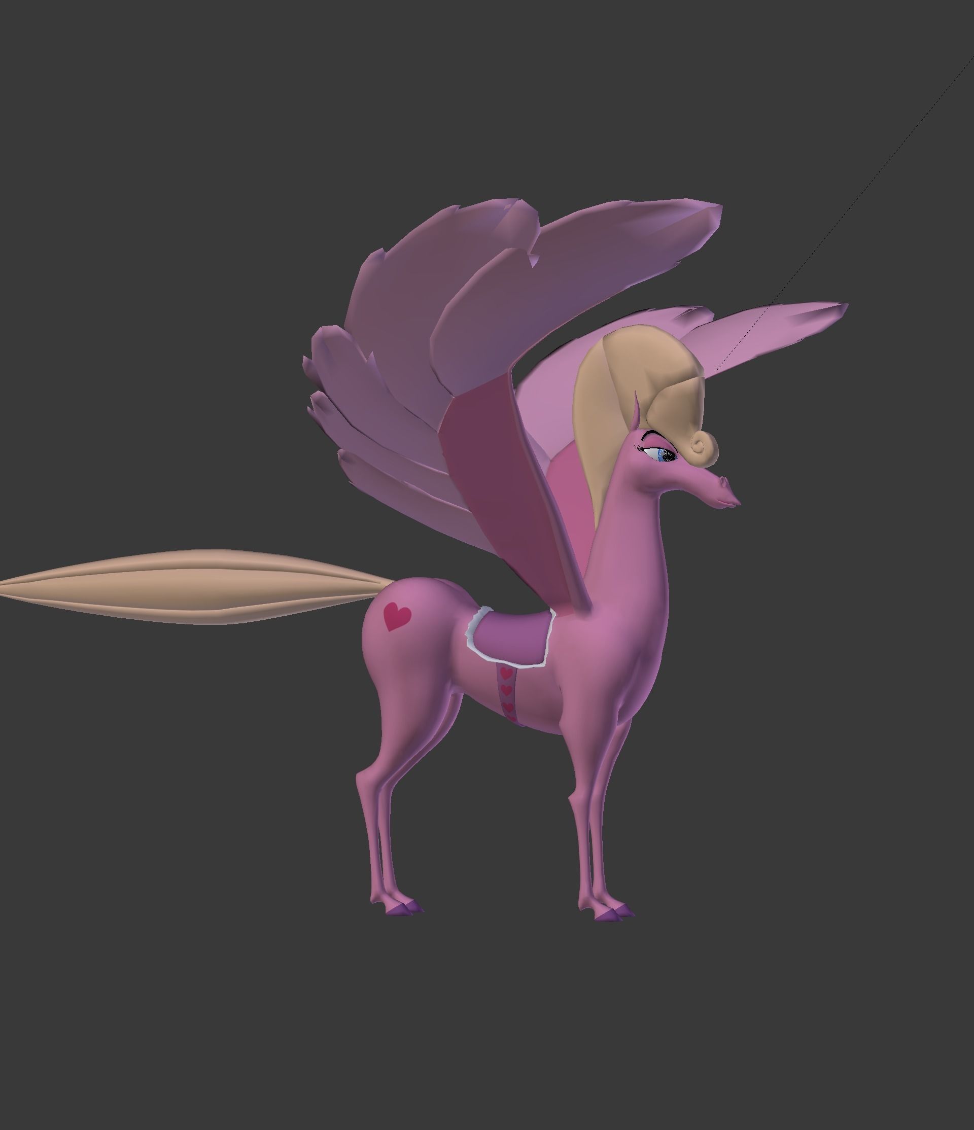 The Pink Pegasus 3D model_21