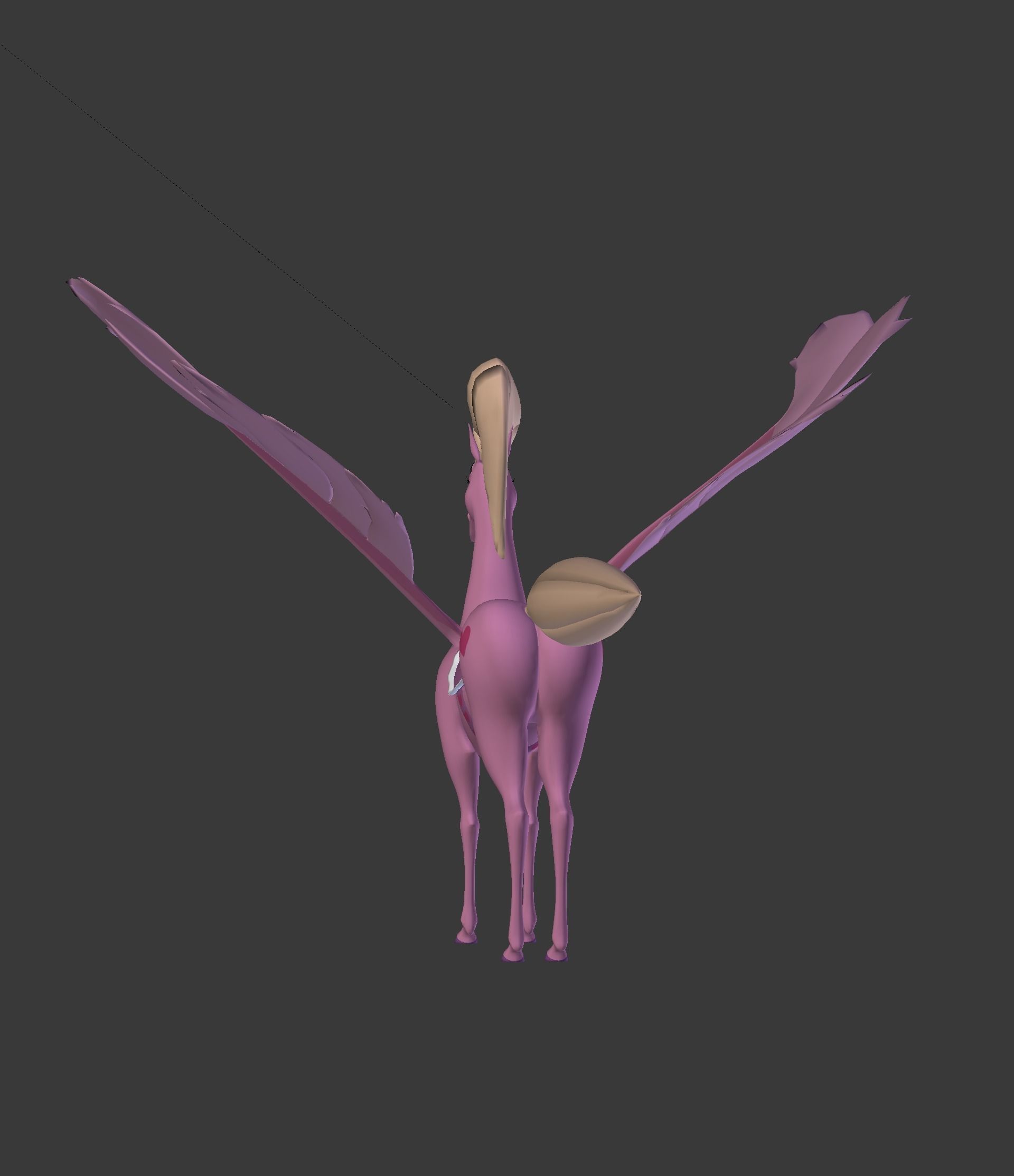 The Pink Pegasus 3D model_34