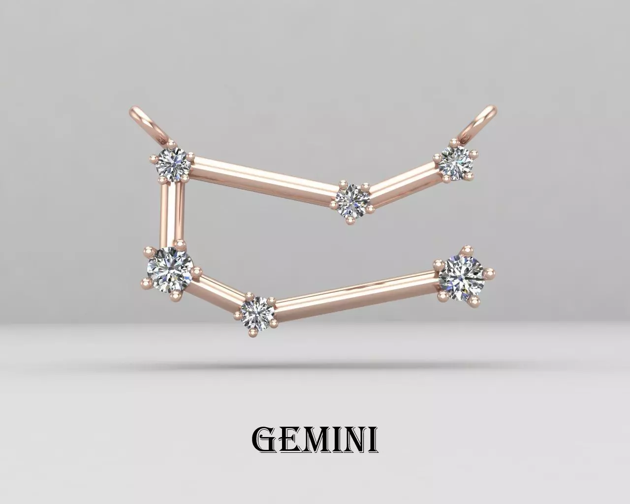 GEMINI necklace 66-MP 3D print model_0