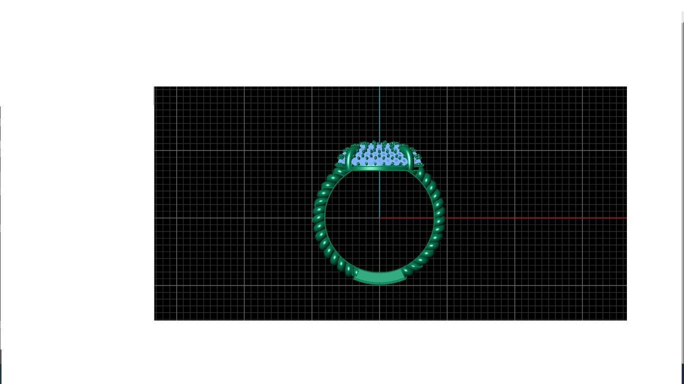 Women ring  3D print model_2