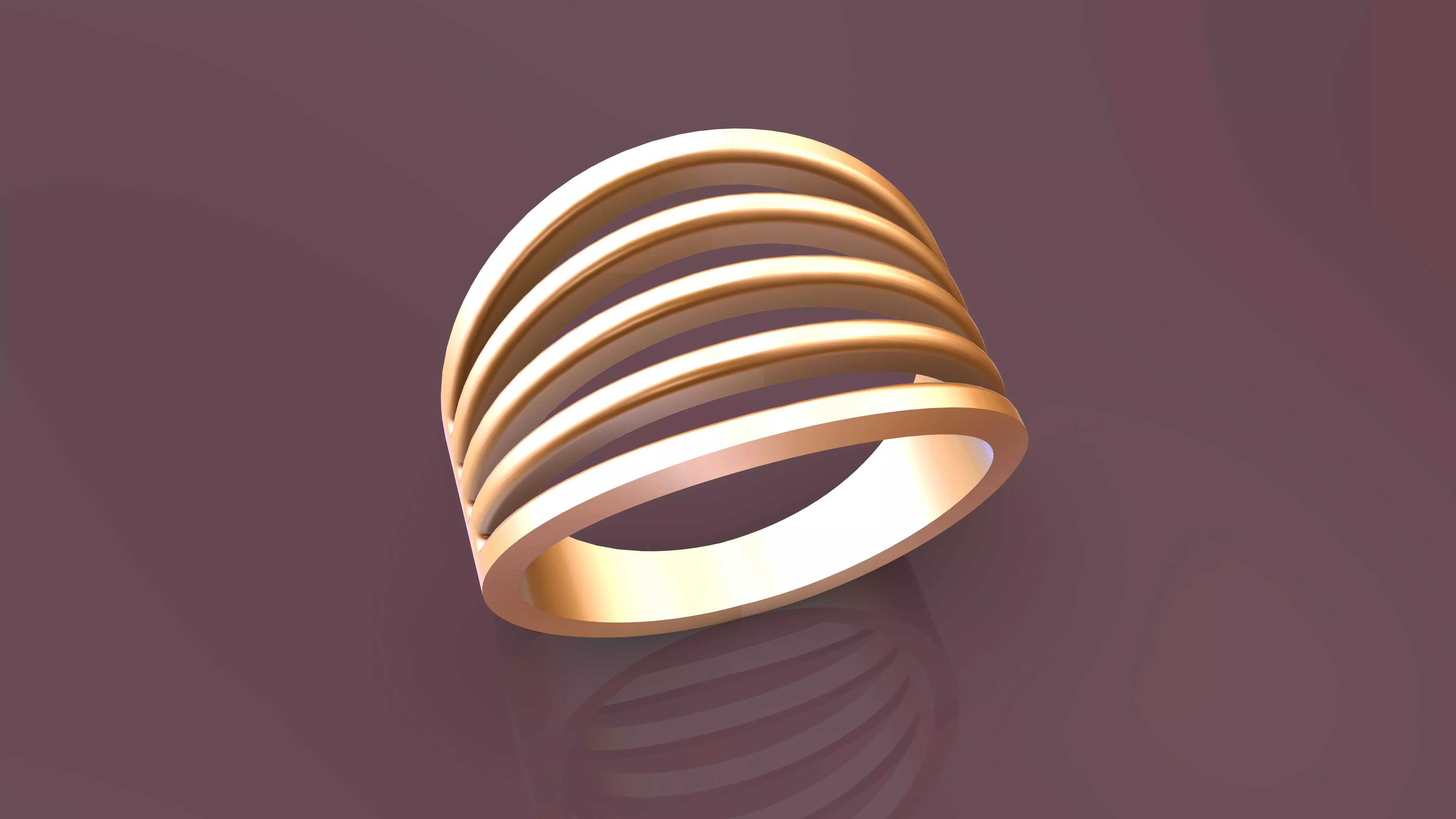 FiveBar Man Rings SIZE US 10 3D print model_0