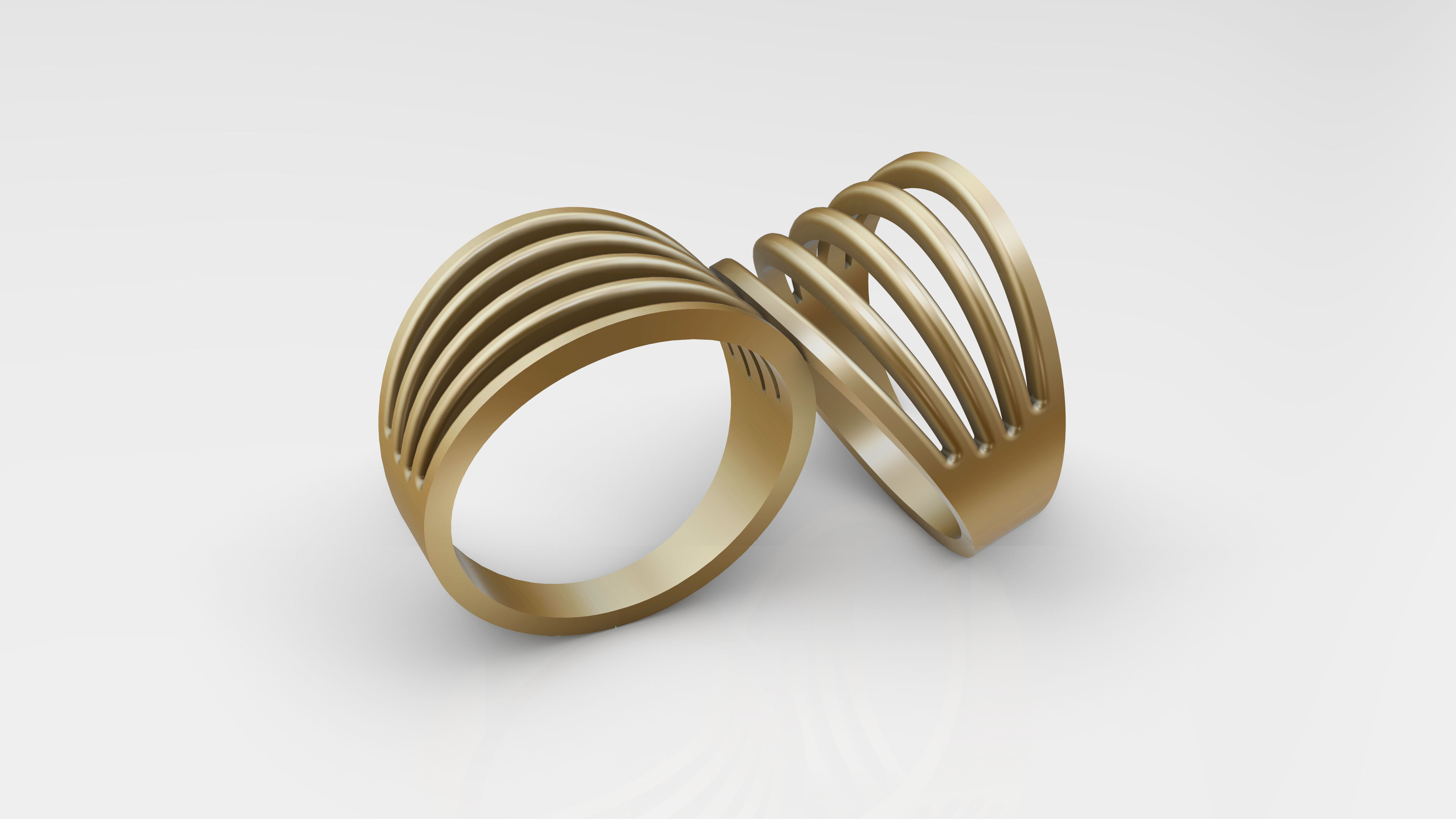 FiveBar Man Rings SIZE US 10 3D print model_4