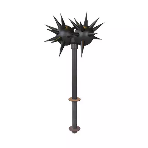 Morning Star Weapon v2 002 Low-poly 3D model