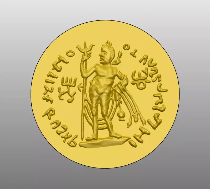 Coin pendant Free 3D model_0